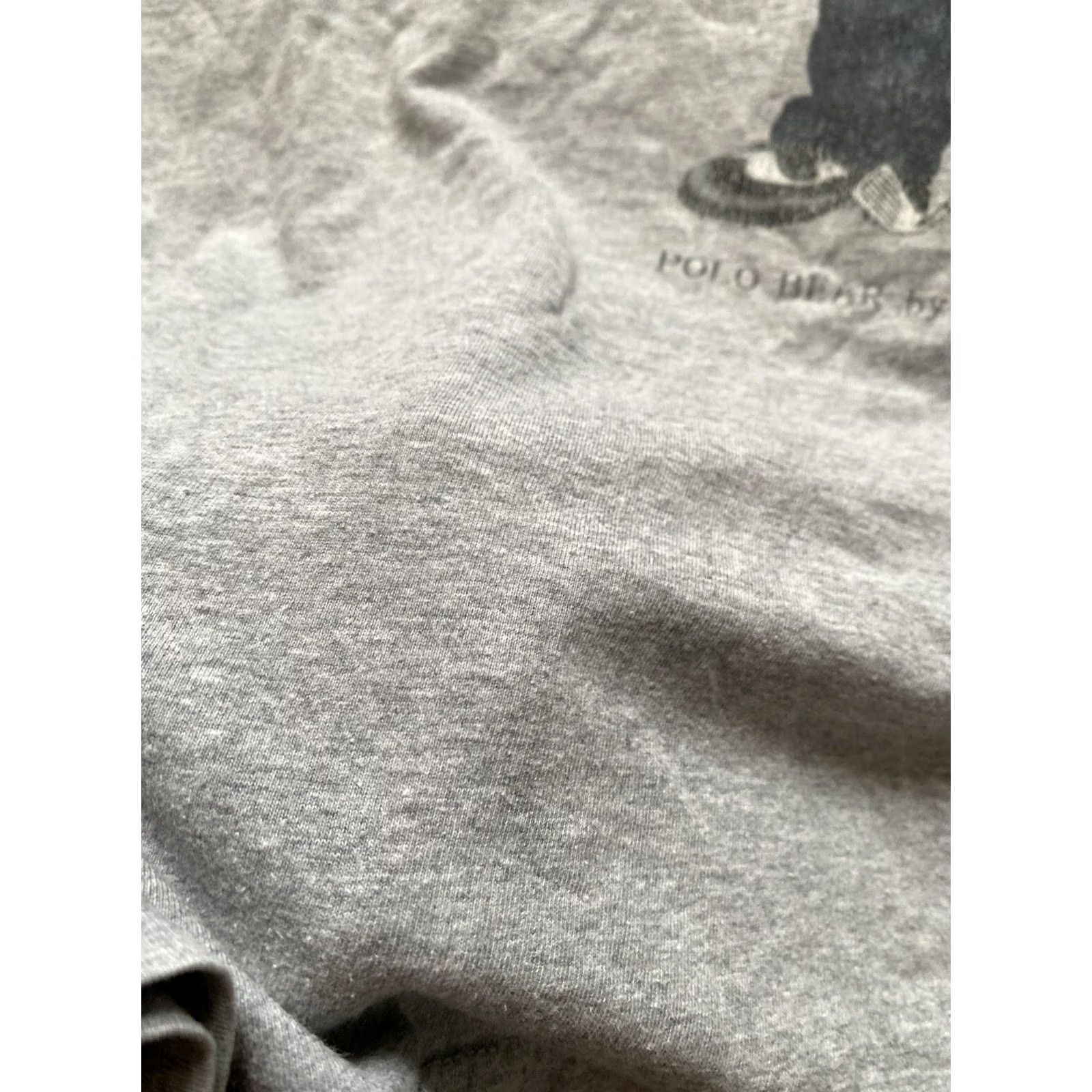 Polo Ralph Lauren VINTAGE Polo Bear T-Shirt Polo Ralph Lauren Mens M Gray Short Sleeve Logo Animals Polo Ralph Lauren Polo Bear The Bear Brand Shirt Size US M / EU 48-50 / 2 - 4 Thumbnail