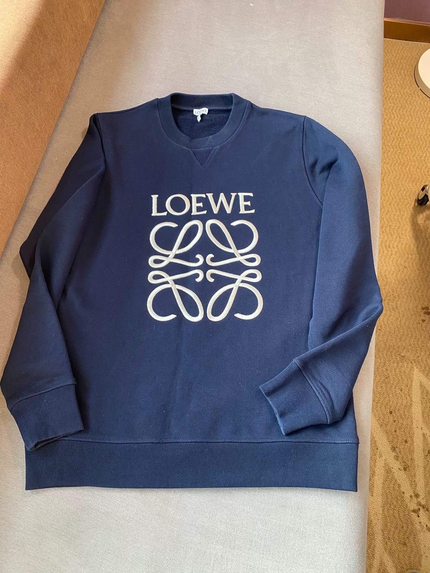 Loewe Loewe Blue Embroidered Logo Sweatshirt Size US M / EU 48-50 / 2 - 1 Thumbnail