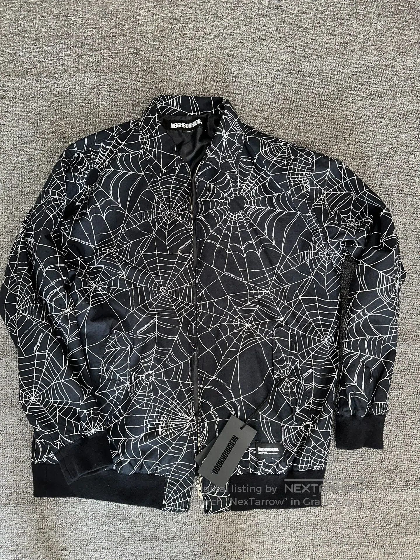 Neighborhood neighborhood spider web jacket in black. Size US XL / EU 56 / 4 - 2 Thumbnail
