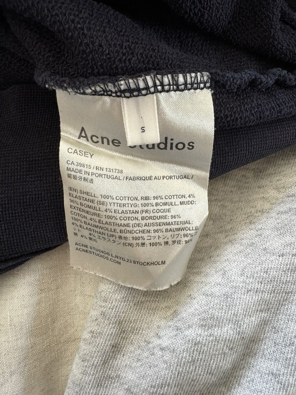 Acne Studios Navy blue Acne Studios sweatshirt Size US S / EU 44-46 / 1 - 4 Thumbnail