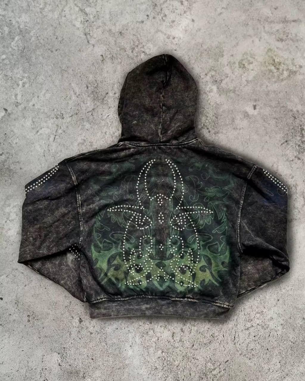 Japanese Brand × Vintage y2k street faded hooded sweatshirt Size US L / EU 52-54 / 3 - 2 Thumbnail
