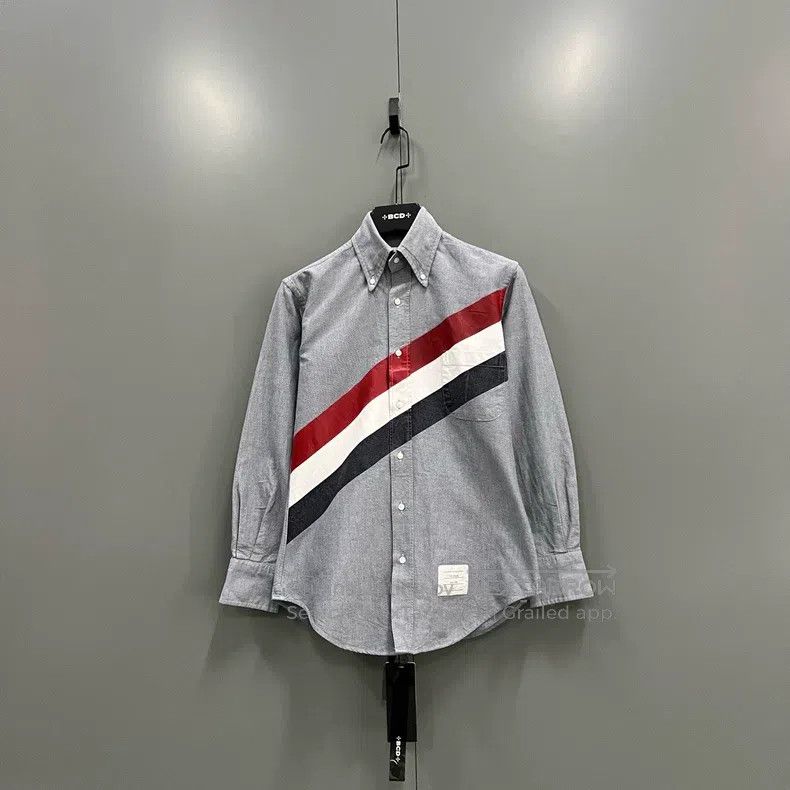 Thom Browne Thom Browne Twill Printed Shirt Size US XS / EU 42 / 0 - 1 Thumbnail