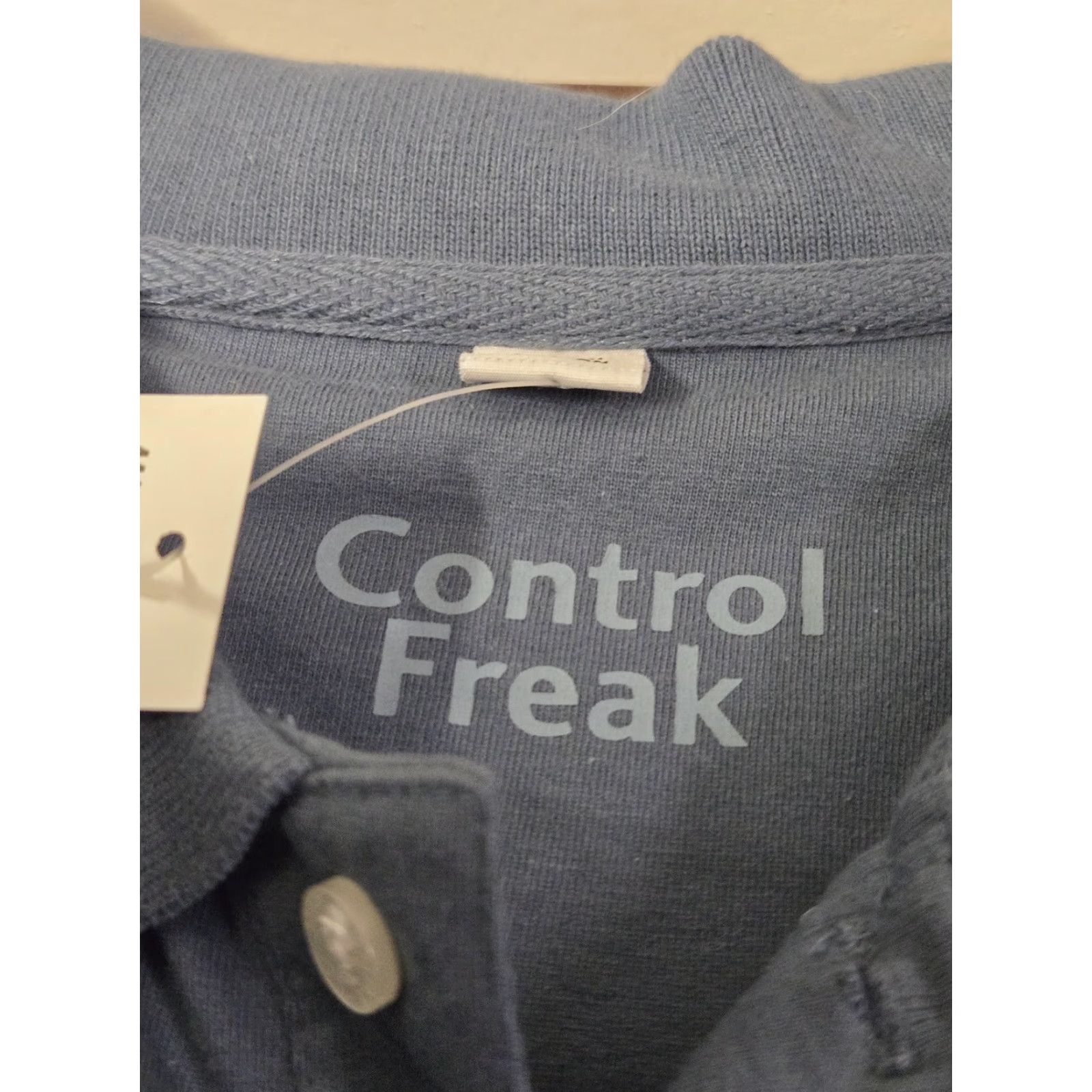 Vintage VINTAGE? (No) Warner Bros Control Freak Polo Shirt Mens XL Blue Daffy Duck Golf Size US XL / EU 56 / 4 - 3 Thumbnail