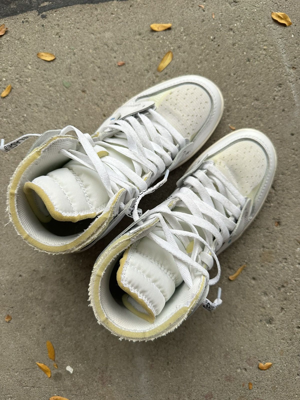 Jordan Brand × Off-White Nike Air Jordan 1 High OG Off-White White size 7 Size US 7 / EU 40 - 3 Thumbnail