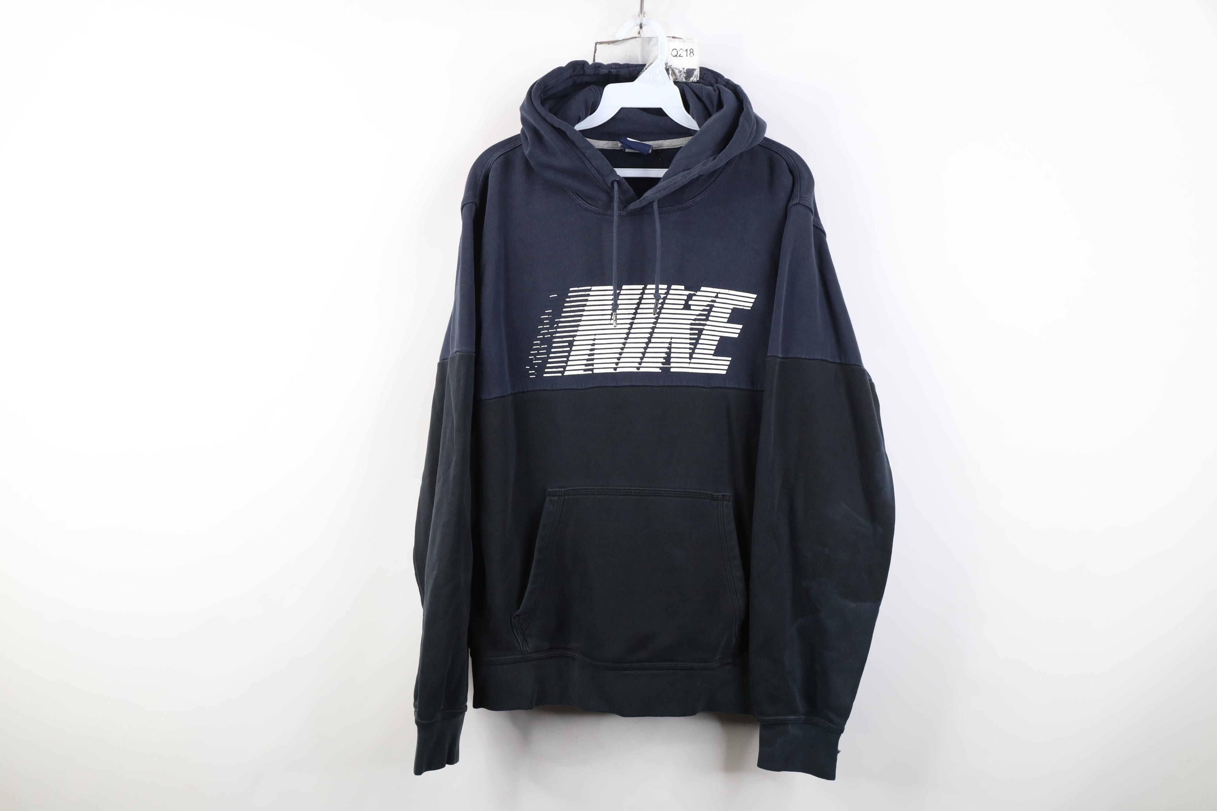 Nike Vintage Y2K Nike Spell Out Block Letter Hoodie Sweatshirt Size US L / EU 52-54 / 3 - 1 Thumbnail