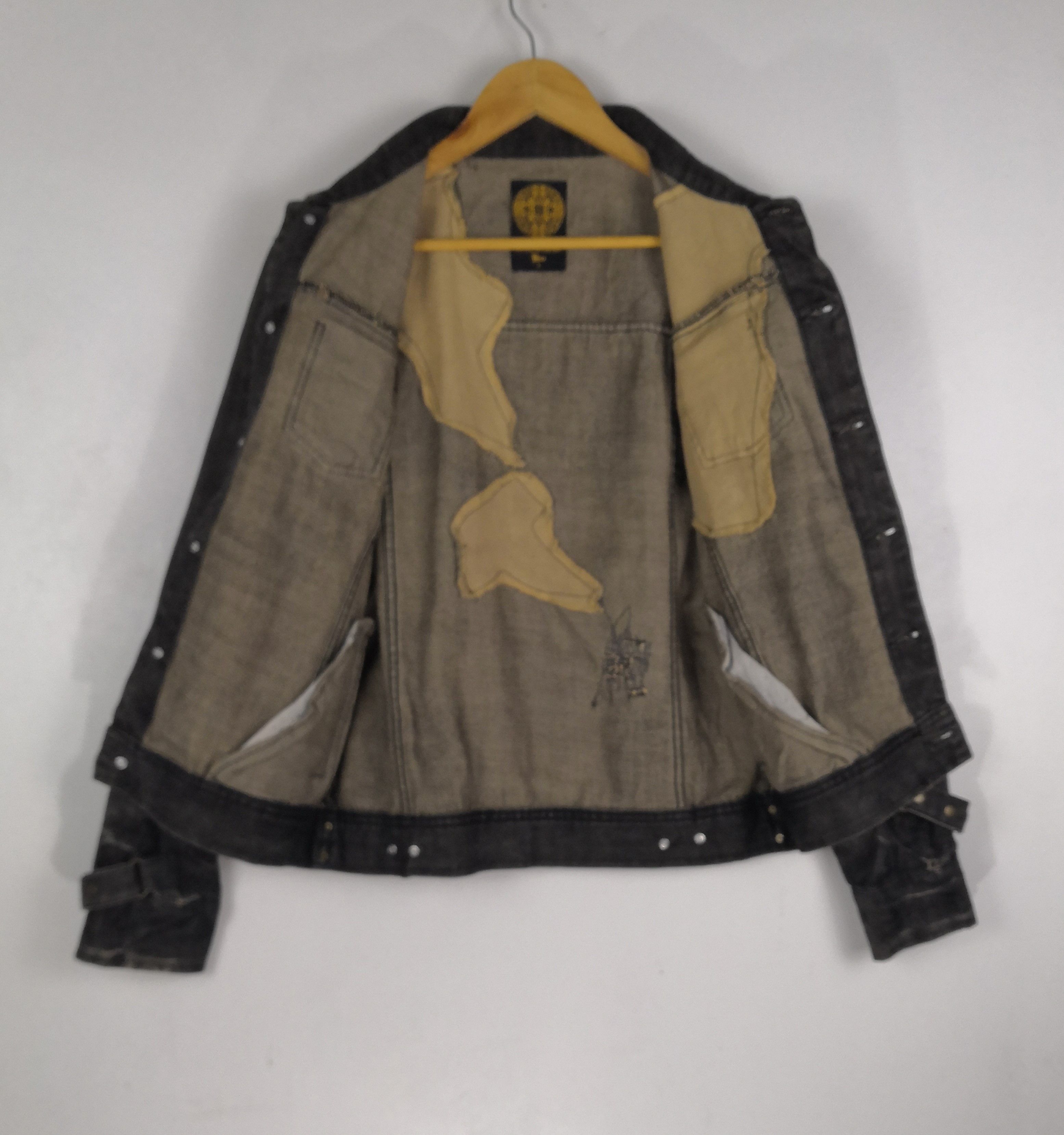 Vintage Vintage Midas Denim Distressed Trucker Biker Jacket Size US M / EU 48-50 / 2 - 3 Thumbnail
