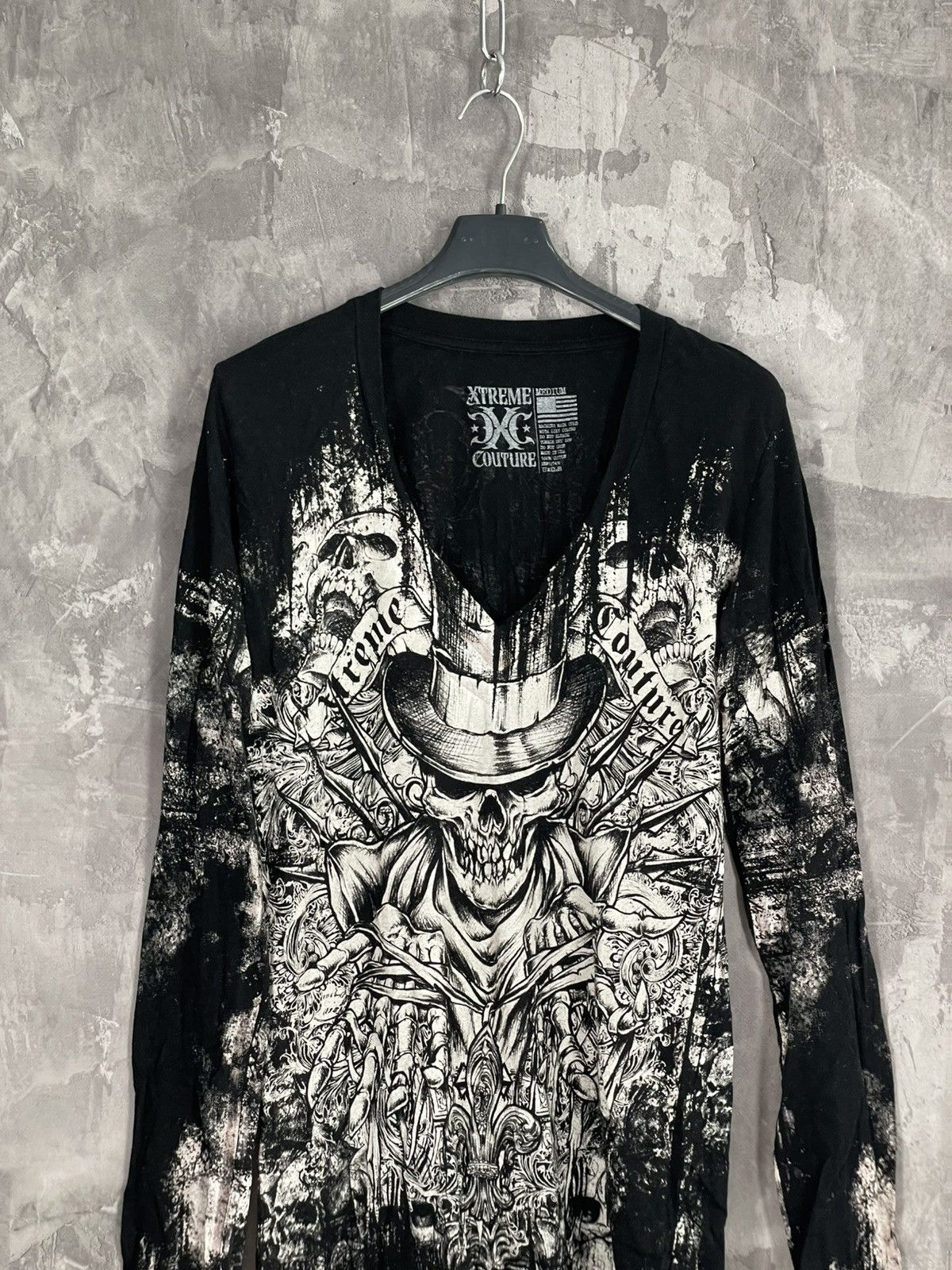 Vintage Vintage Affliction Style Skate Long Sleeve Y2K Hype Size M Size US M / EU 48-50 / 2 - 2 Thumbnail