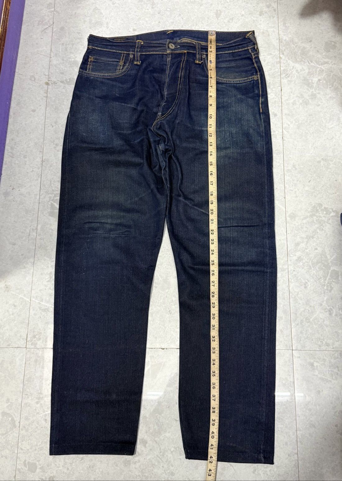 Evisu Evisu* Dairock Tiger Print Jean Size US 33 - 10 Thumbnail