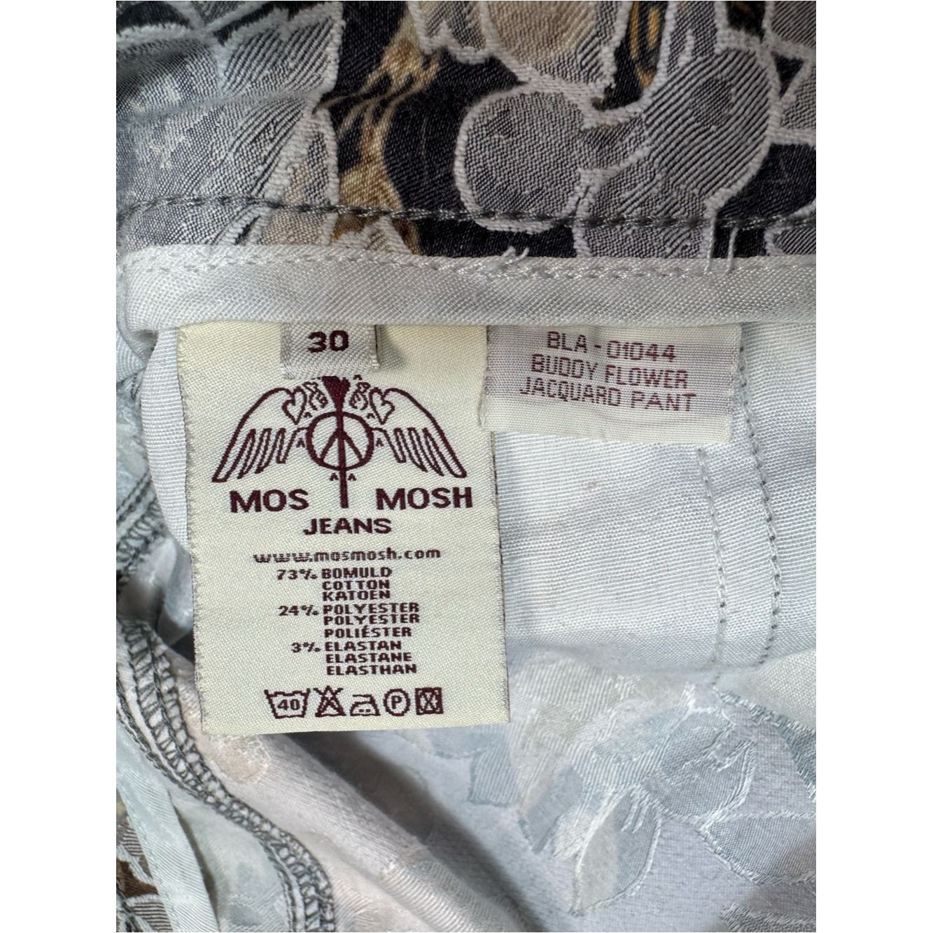 Other Mos Mosh Buddy Floral Jacquard Pants Jeans Size 30 Size 30" / US 8 / IT 44 - 7 Thumbnail