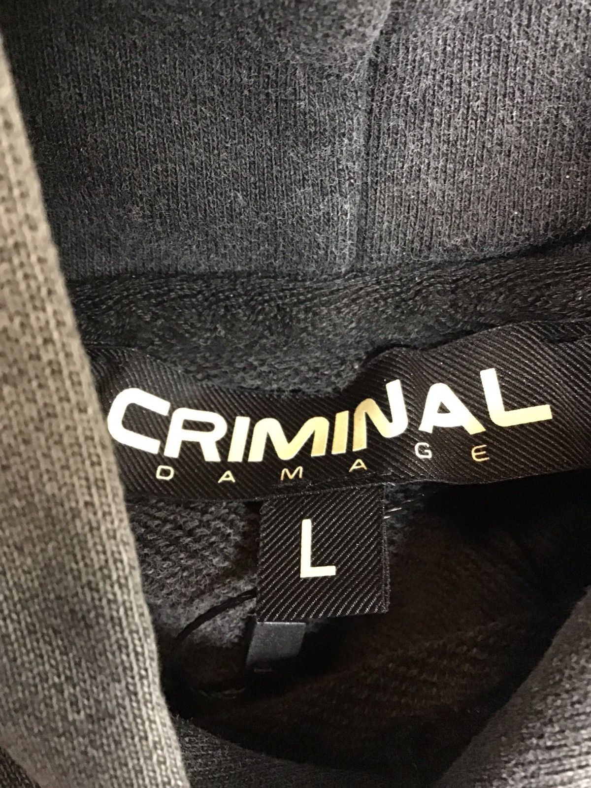 Criminal Damage CRIMINAL DAMAGE LOGO MANIA HOODIE WASHED GREY Size US L / EU 52-54 / 3 - 7 Thumbnail