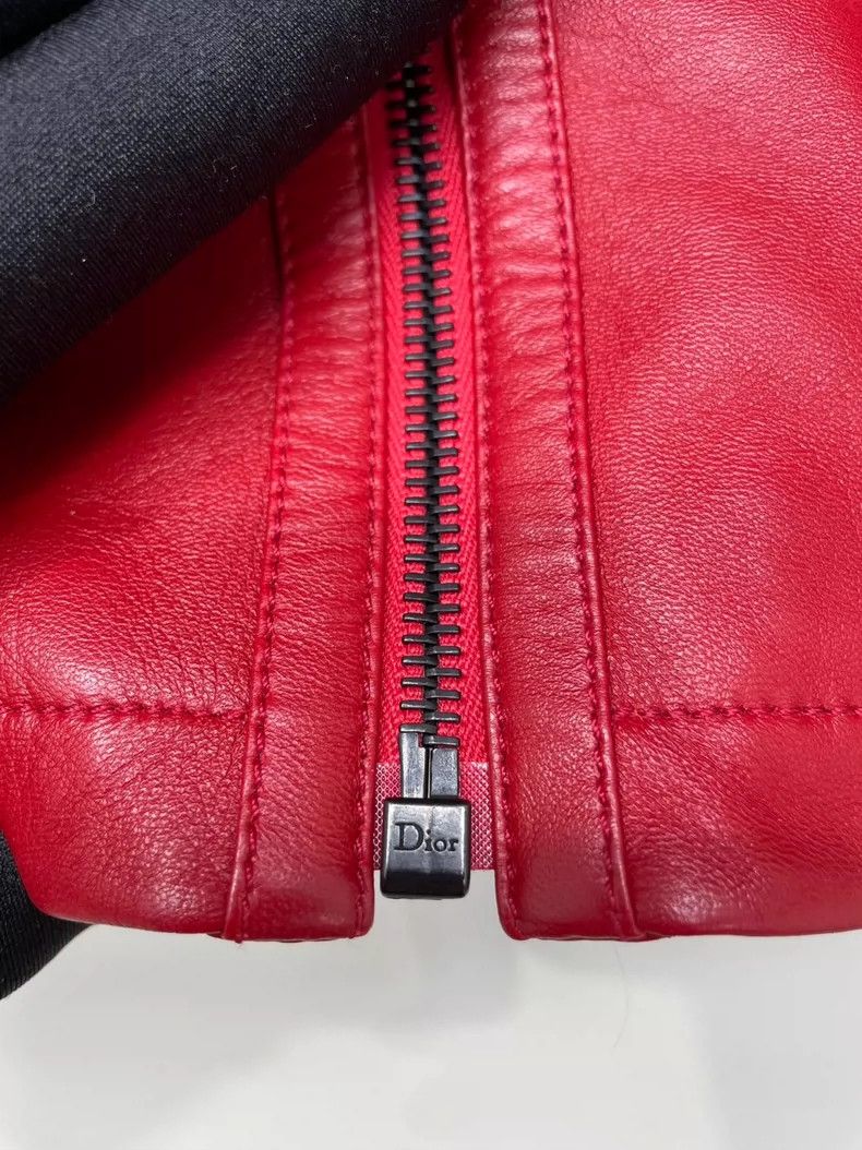 Dior Dior Red lambskin skirt 2504-Nextarrow Size 42" / US 20 - 5 Thumbnail