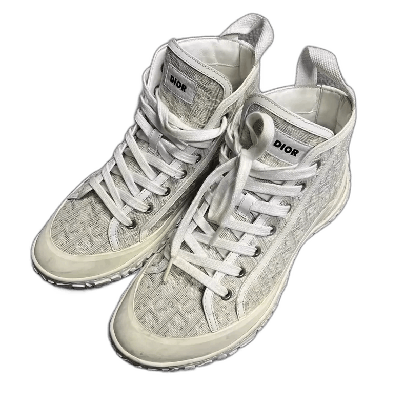 Dior Dior White High-Top Casual Lifestyle Shoes Size US 10.5 / EU 43-44 - 1 Thumbnail