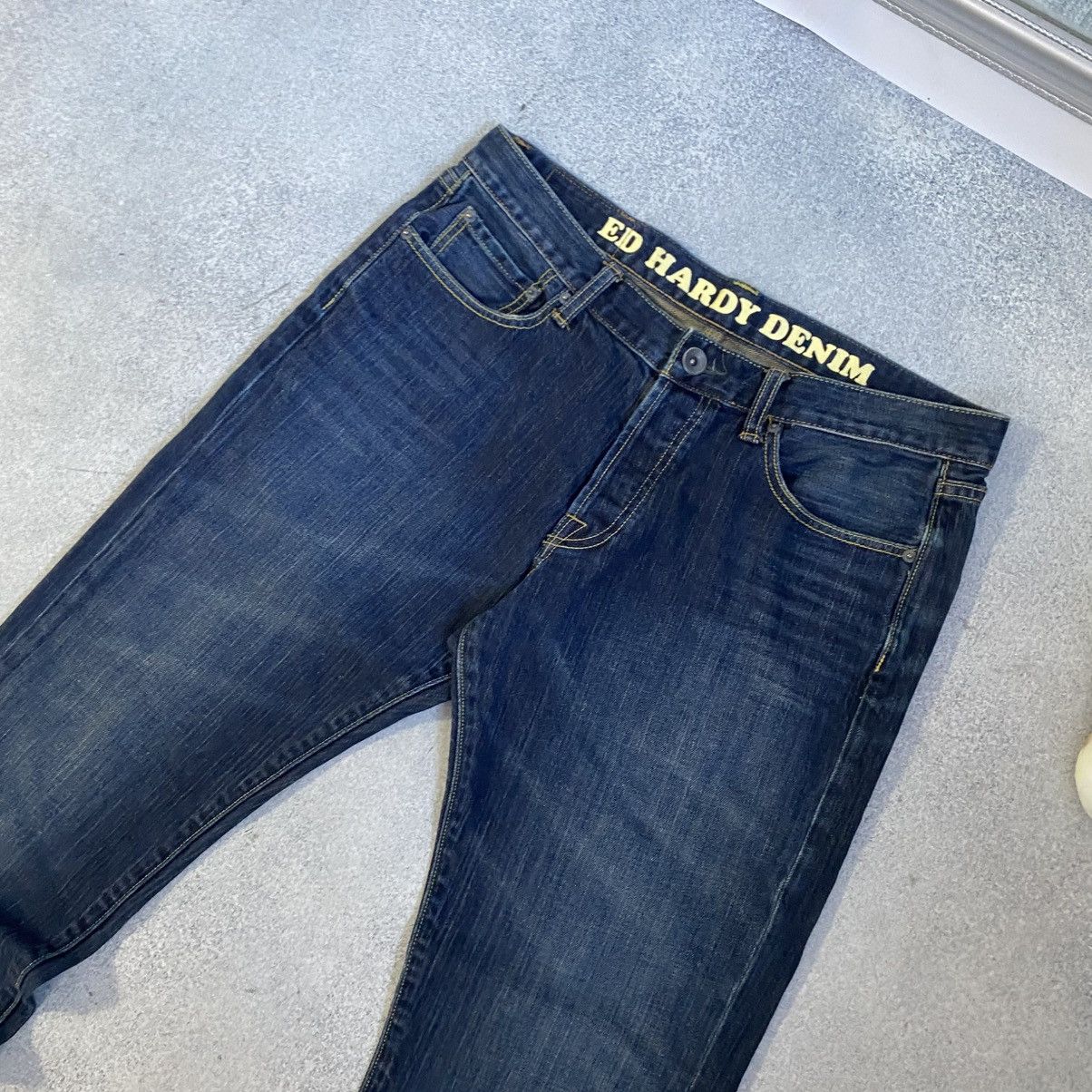Ed Hardy Vintage Ed Hardy Denim Jeans Baggy Japanese Y2K Size US 34 / EU 50 - 9 Thumbnail