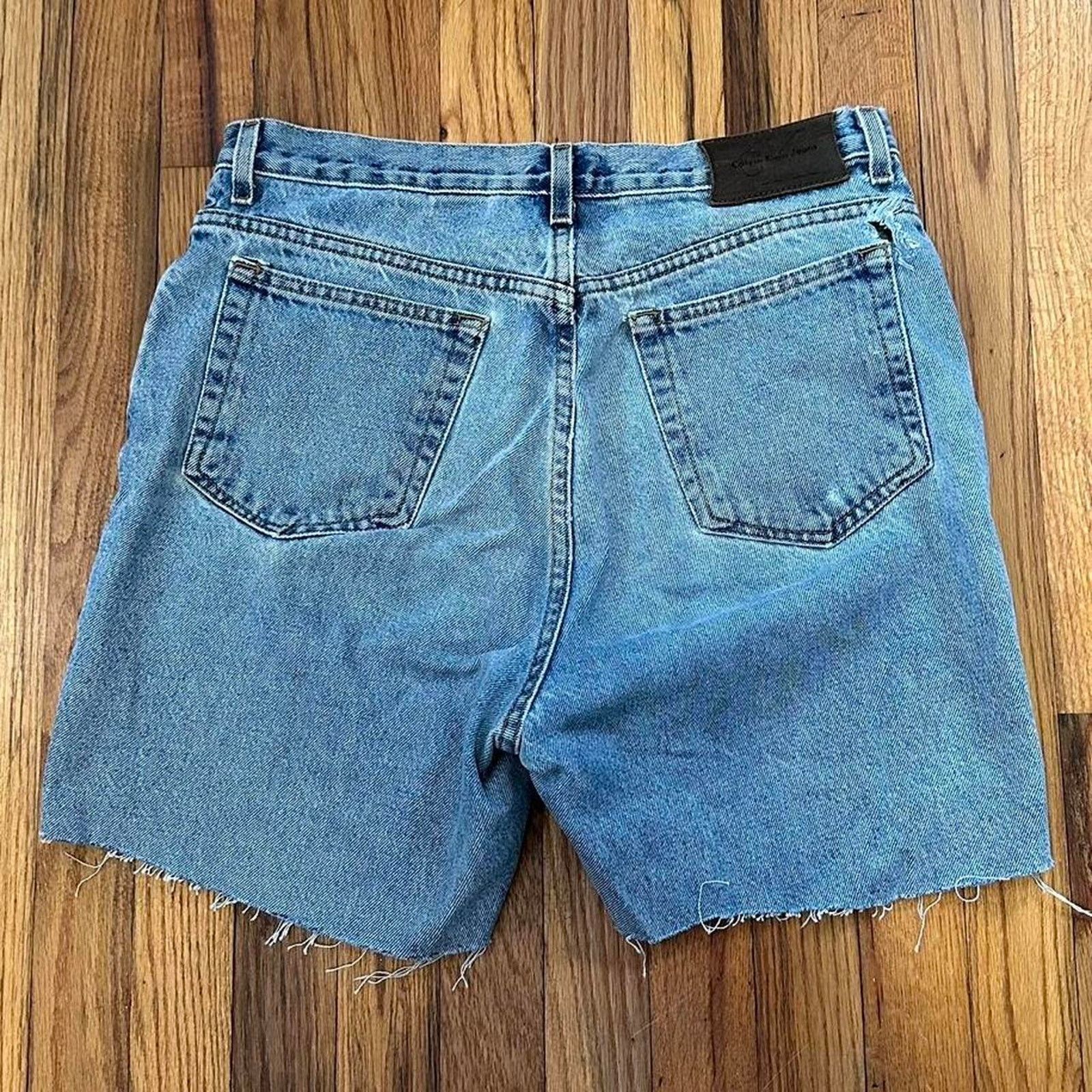 Calvin Klein × Vintage Vintage Calvin Klein Jeans Denim Cut Off Shorts size 32” Size 32" / US 10 / IT 46 - 1 Thumbnail