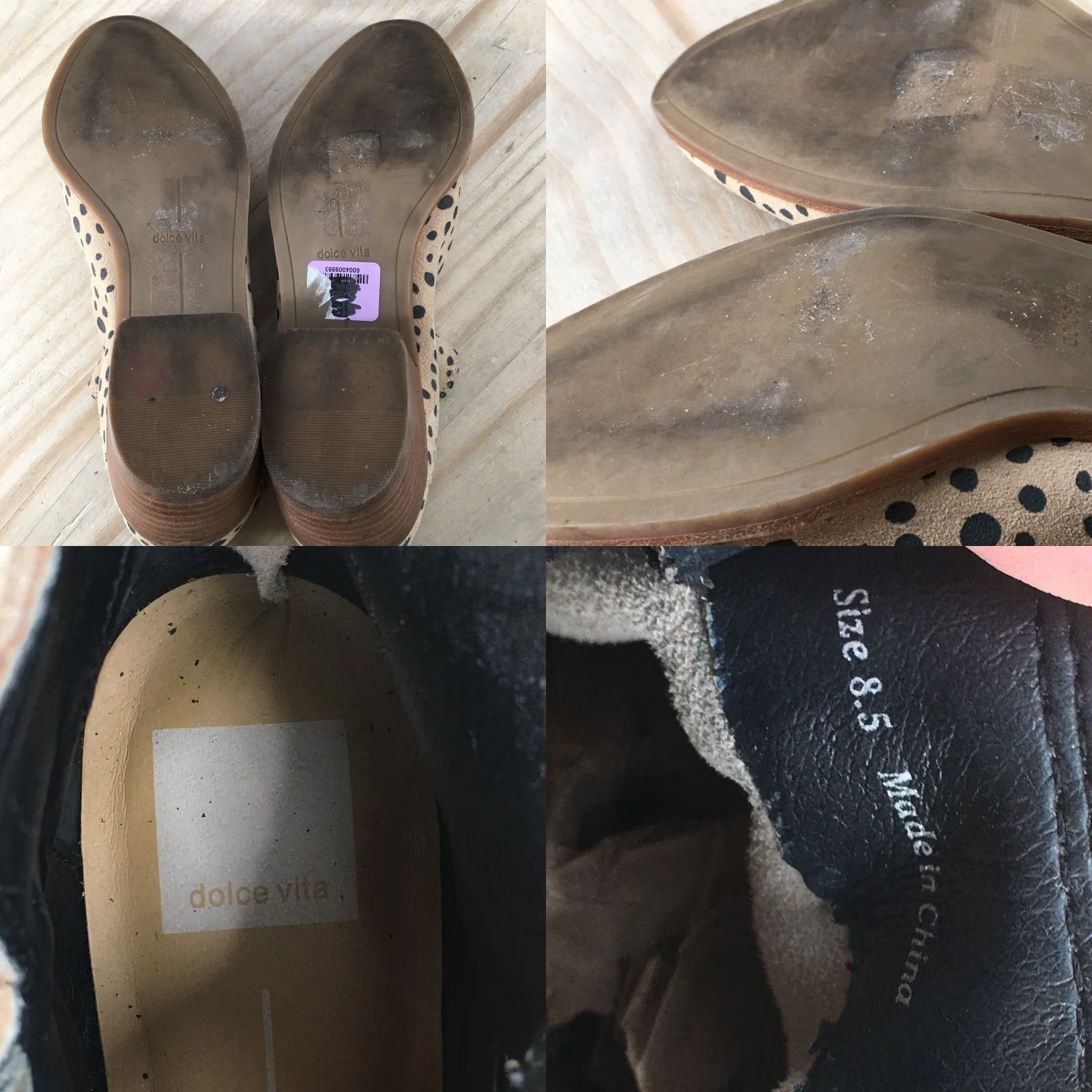 Dolce Vita DV Dolce Vita Kaidie Leopard Spot Ankle Bootie Beige Womens 8.5 Back Zip Bootie Suede Faux Leather Lining Animal Print Size US 9 / IT 39 - 9 Thumbnail