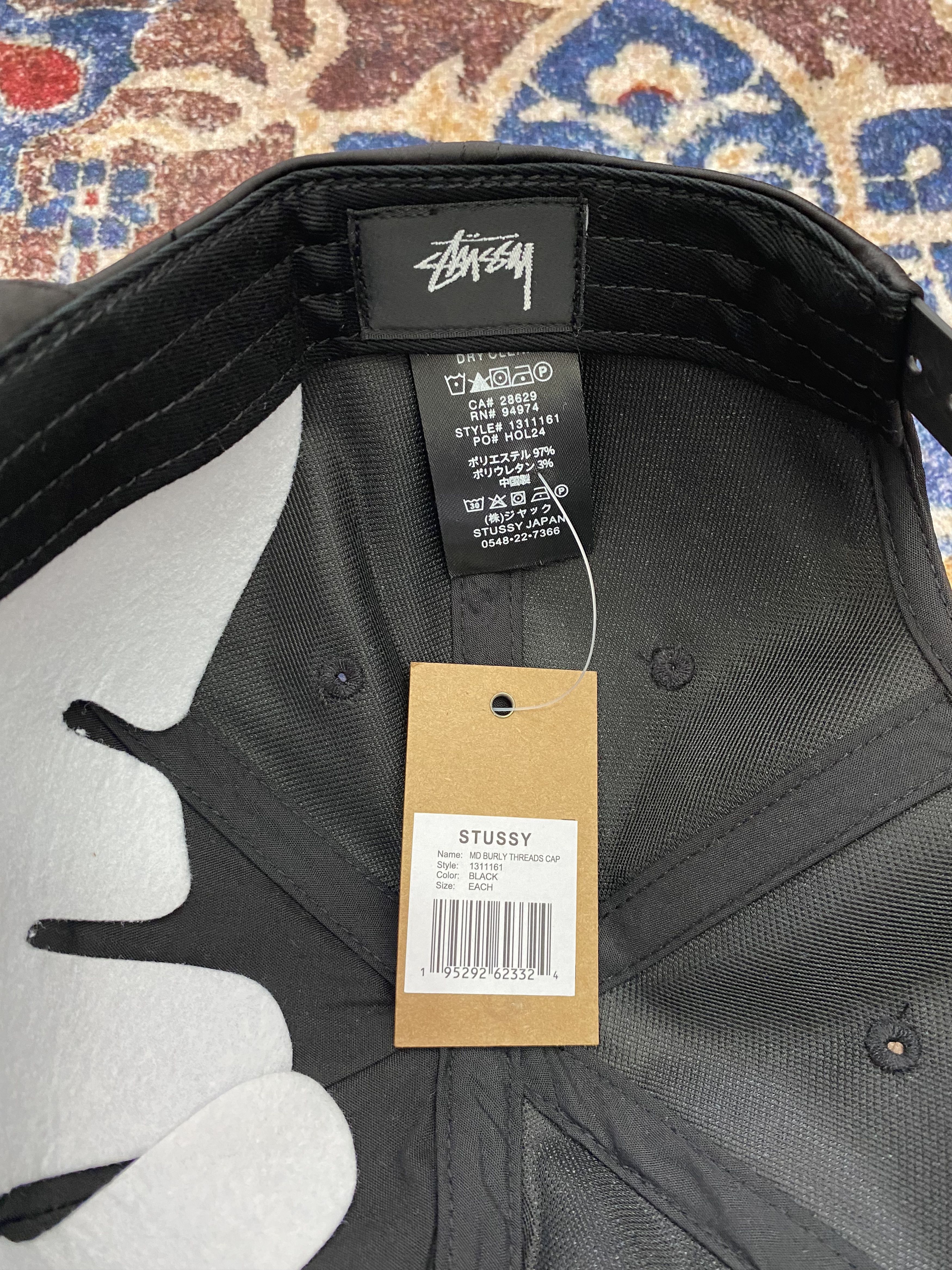 Stussy Stussy MD Burly Threads Cap - Black Size ONE SIZE - 4 Thumbnail