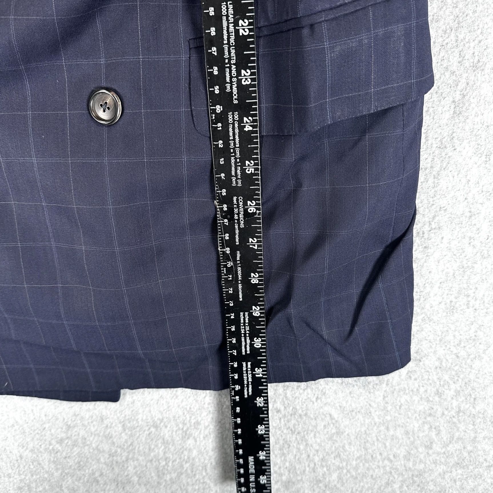 Ermenegildo Zegna Ermenegildo Zegna Blazer Sport Coat Mens 40 Blue Wool Double Breasted Italy Size 40R - 5 Thumbnail