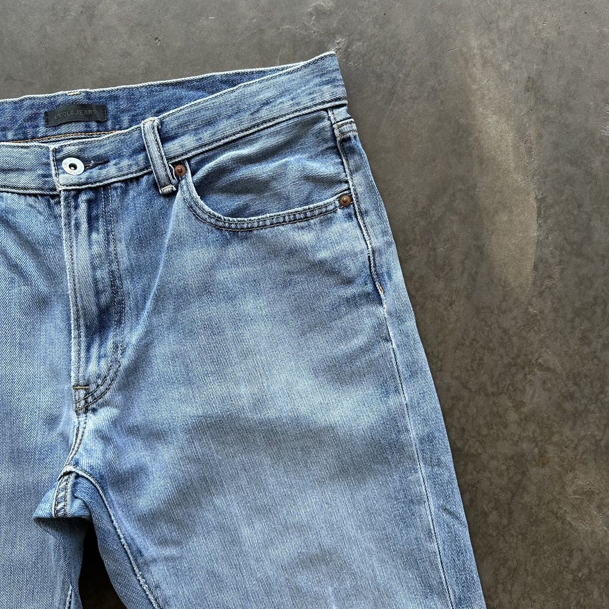 Japanese Brand Vintage Japanese Distressed Faded Denim Jean Pant W34 Size US 34 / EU 50 - 5 Thumbnail