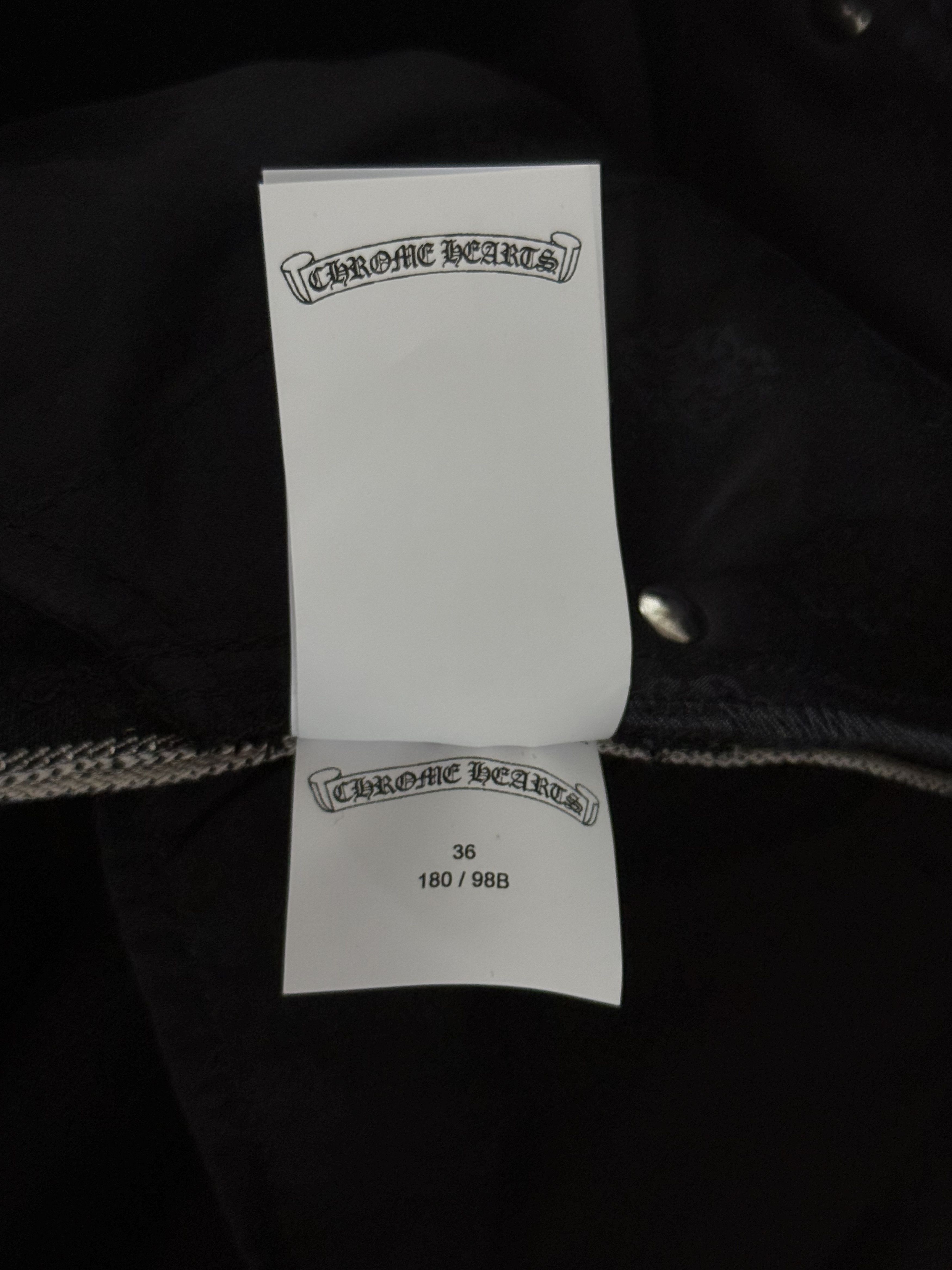 Chrome Hearts Chrome Hearts Black Street Sweeper Jeans Size US 36 / EU 52 - 6 Thumbnail