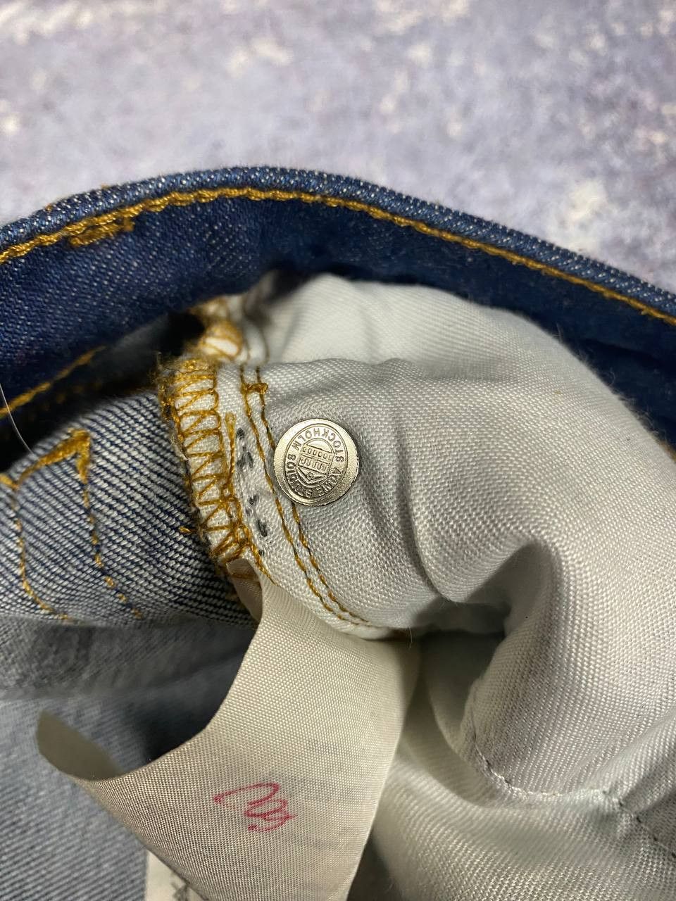 Acne Studios × Hysteric Glamour Flex Dark Blue Acne Studios Long Denim Pants JEans Size 26" / US 2 / IT 38 - 8 Thumbnail