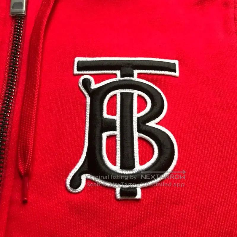 Burberry Burberry Red Cotton Hoodie for Men. Size US XXL / EU 58 / 5 - 2 Thumbnail