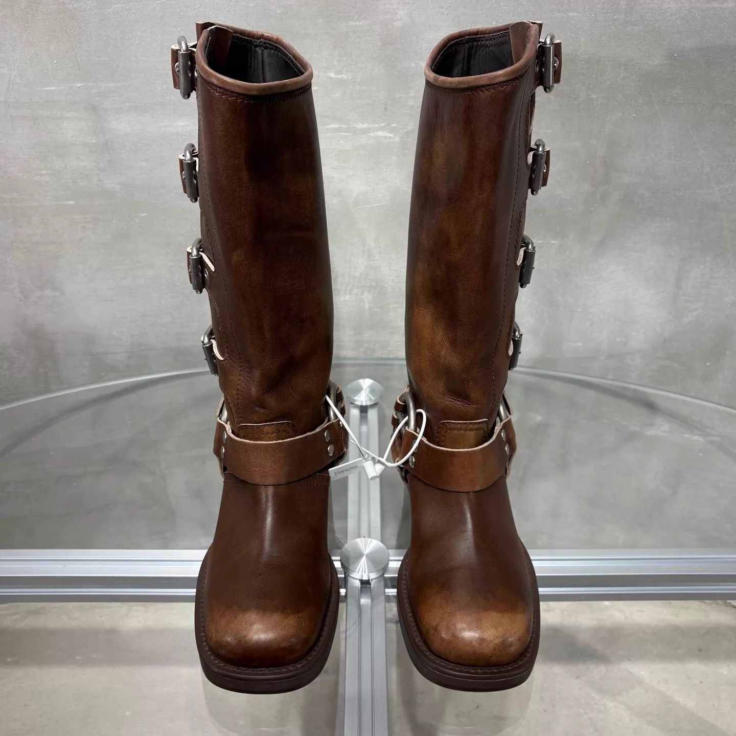 Miu Miu MIU MIU Brown Riding Boots EU38 YH25451 Size US 7.5 / IT 37.5 - 1 Thumbnail