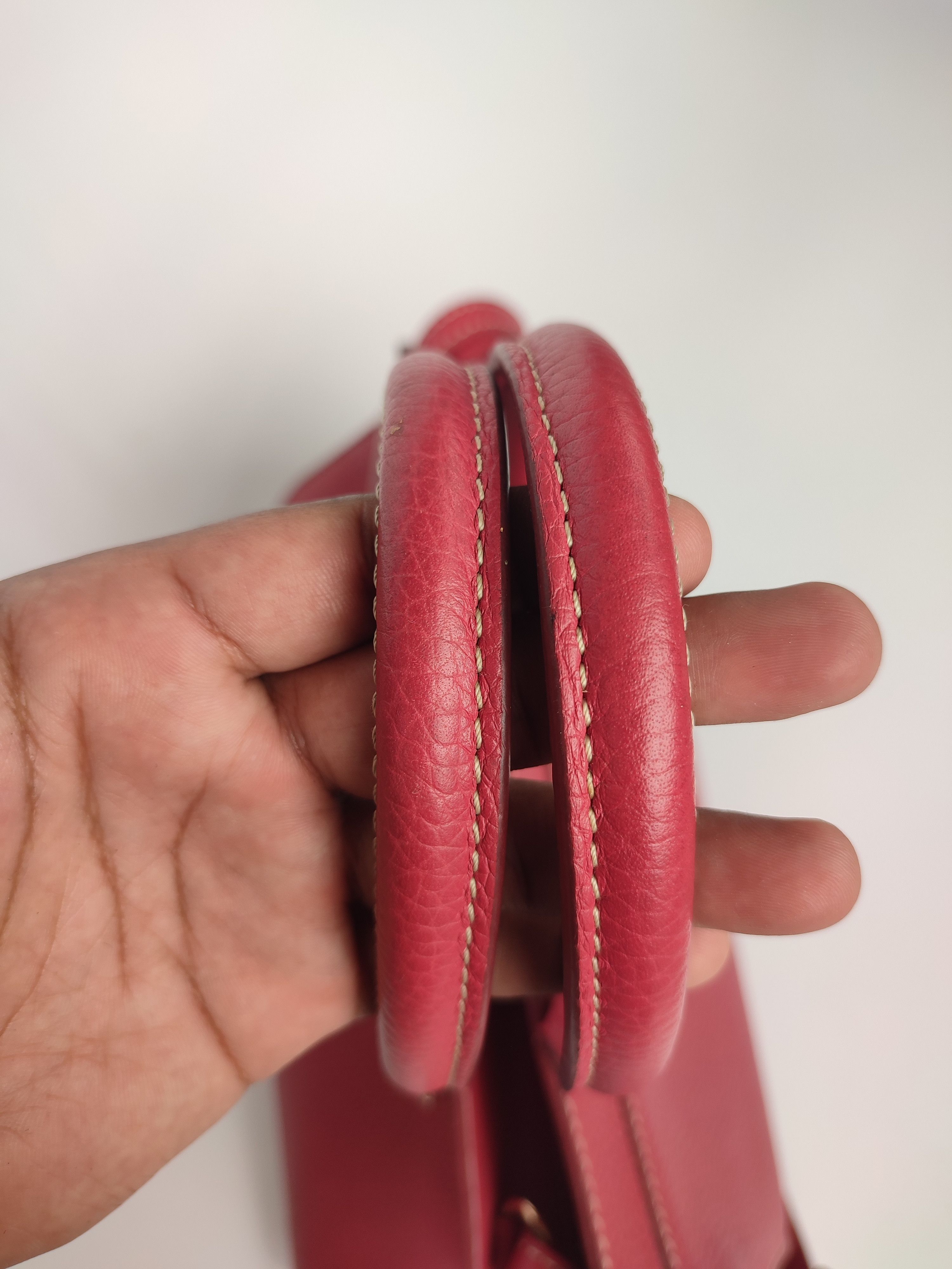 Dooney & Bourke DOONEY & BOURKE RED LEATHER HANDBAG Size ONE SIZE - 7 Thumbnail