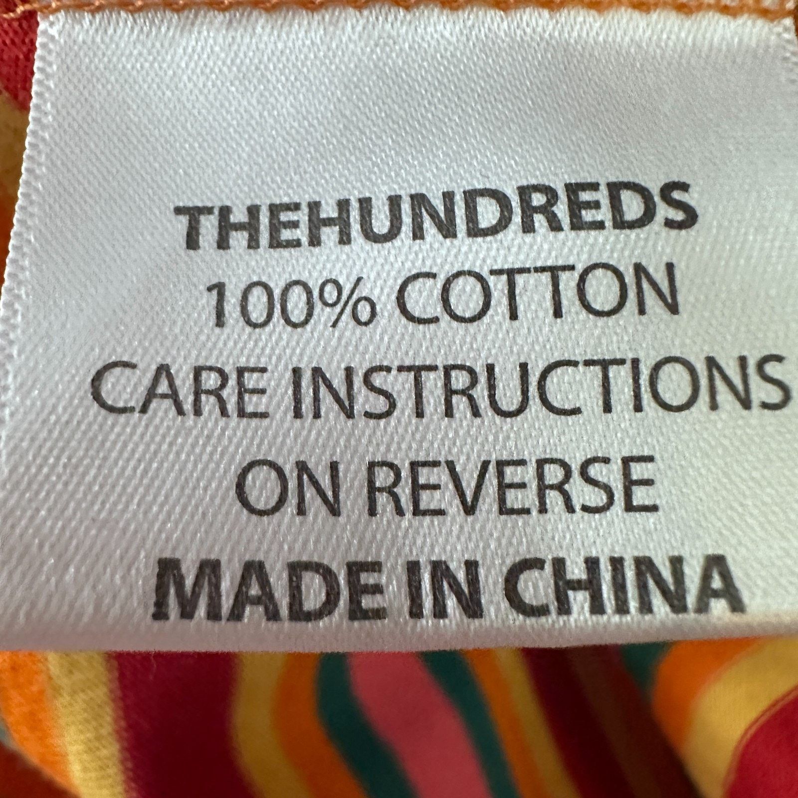 The Hundreds The Hundreds Pike SS T-Shirt Men M Orange Striped Cotton New Size US M / EU 48-50 / 2 - 8 Thumbnail