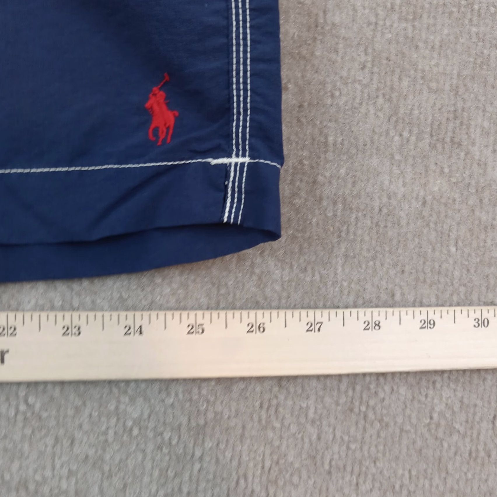 Polo Ralph Lauren Polo Ralph Lauren Board Shorts Mens Large Blue Mesh Lined Drawstring Pockets Size US 33 - 4 Thumbnail