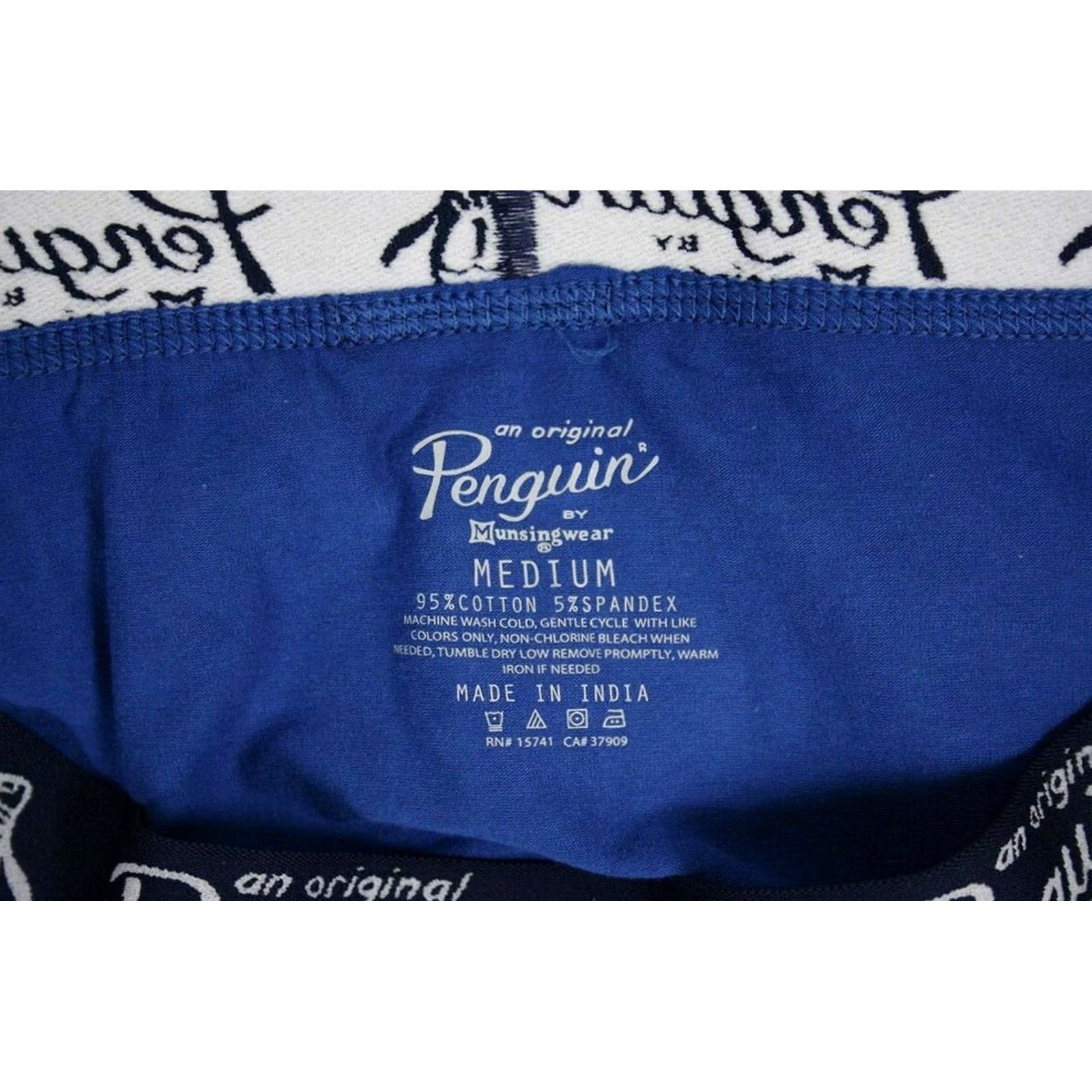 Original Penguin Original Penguin Boxer Brief Mens S, M, L, XL Blue Men Open Fly S01C Size 36R - 4 Thumbnail