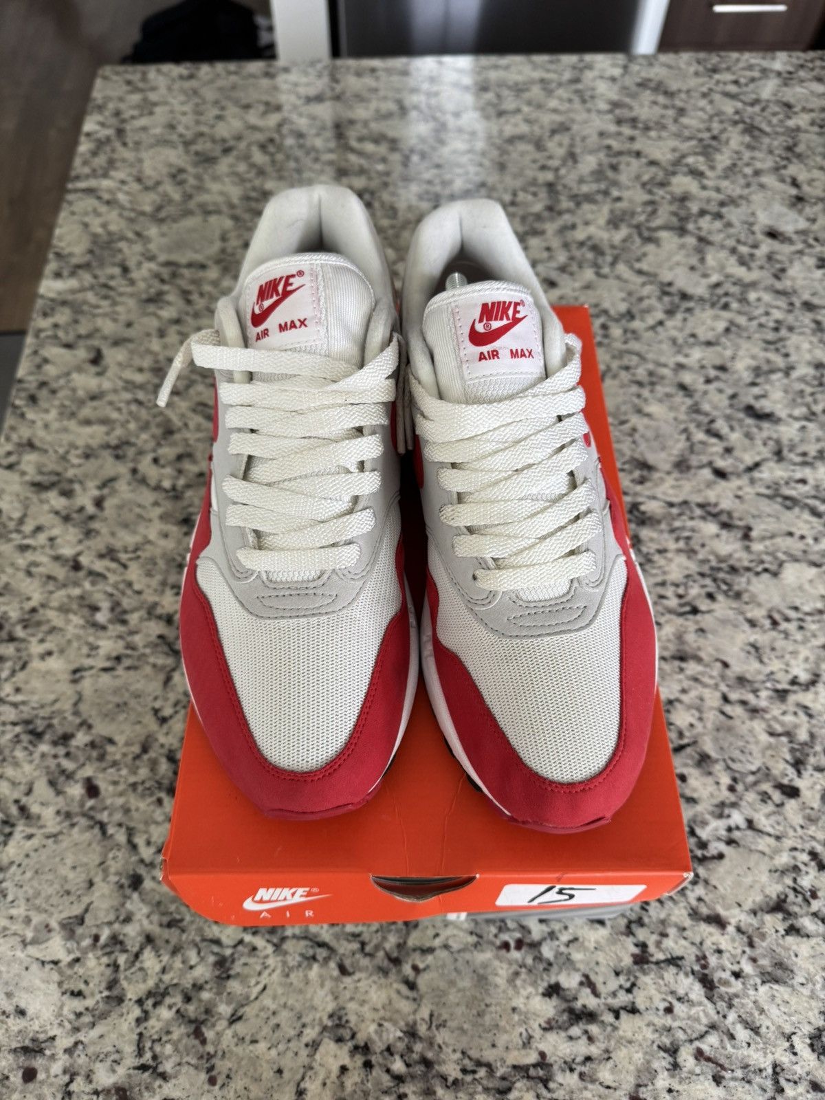 Nike Nike Air Max 1 “Anniversary Red” 2018 Size US 8 / EU 41 - 3 Thumbnail