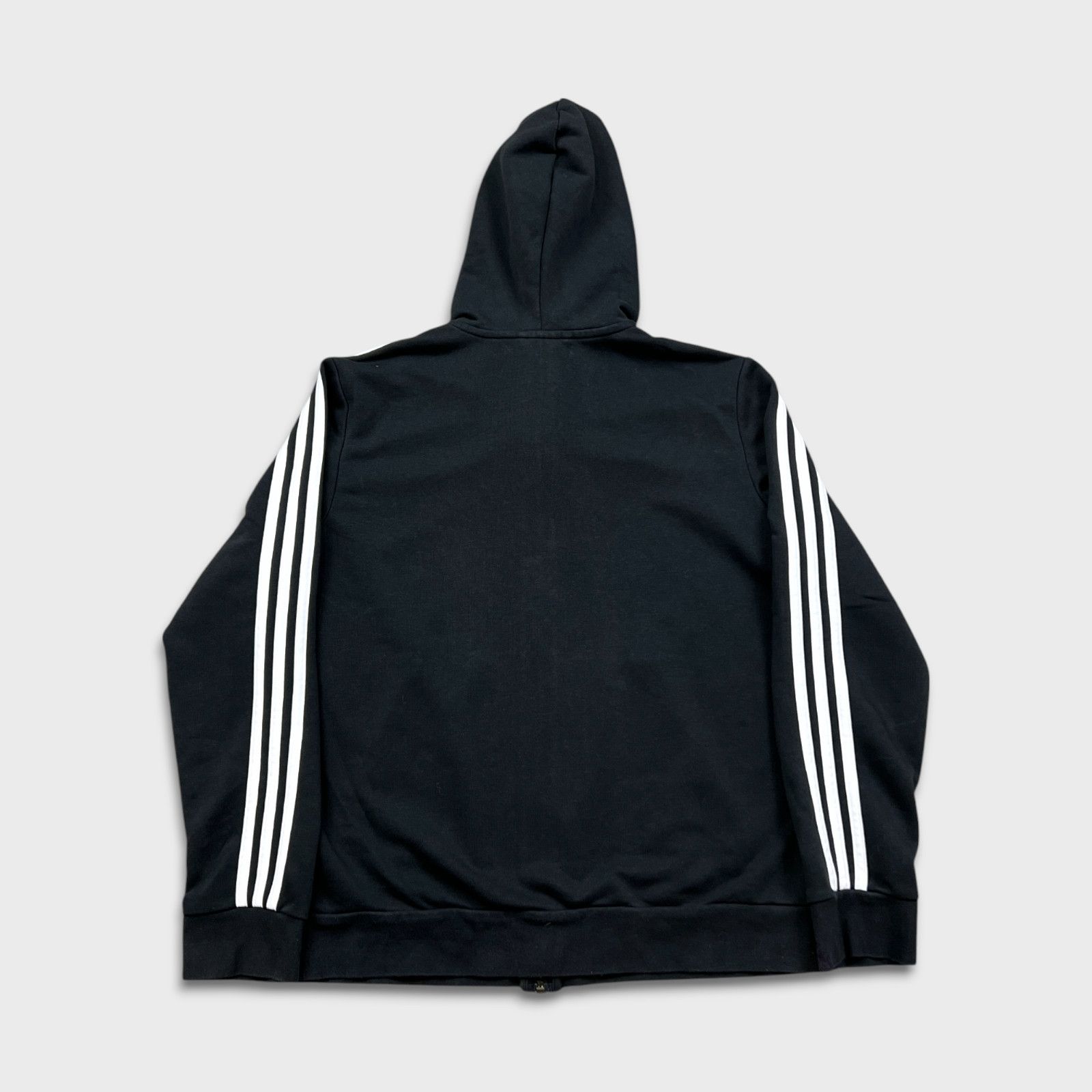 Adidas × Vintage Adidas Hoodie Medium 3 Stripes Spell Out Hooded Sweatshirt Size US M / EU 48-50 / 2 - 4 Thumbnail