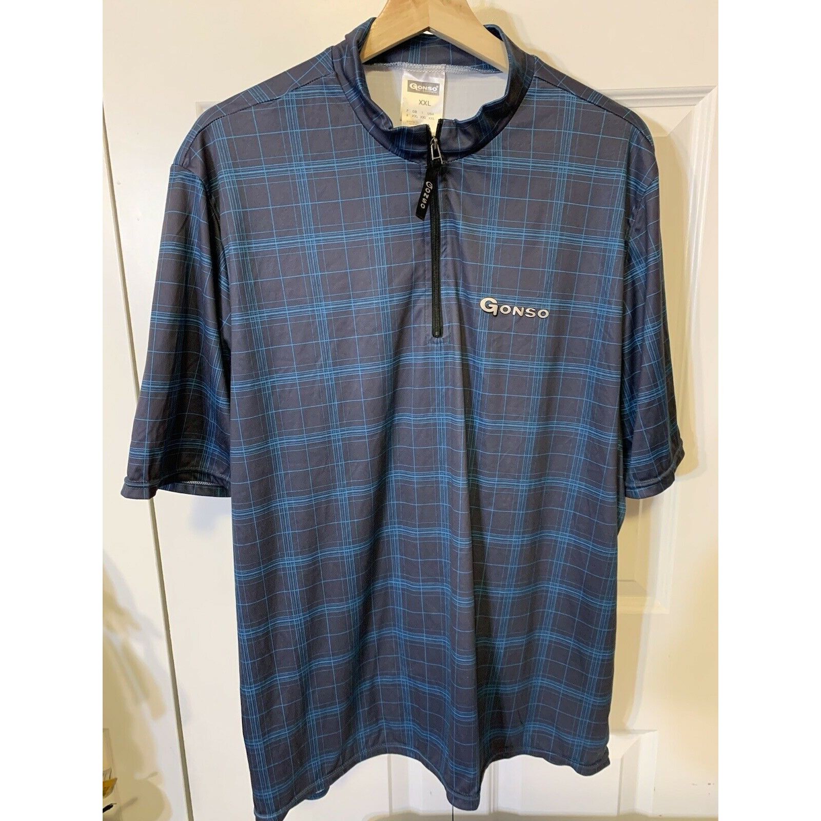 Other Gonso Cycling Jersey Men’s Sz XXL Blue plaid Size US XXL / EU 58 / 5 - 3 Thumbnail