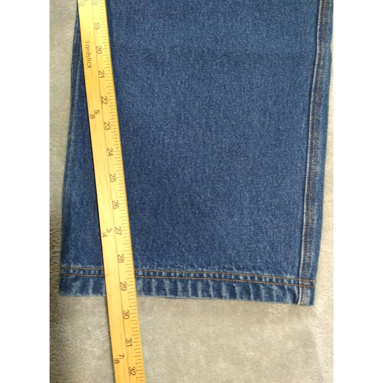 Duluth Trading Company Duluth Trading Co. Jeans Mens 46x30 Blue Denim 5-Pocket Ballroom Relaxed Fit Straight Leg Size US 30 / EU 46 - 5 Thumbnail