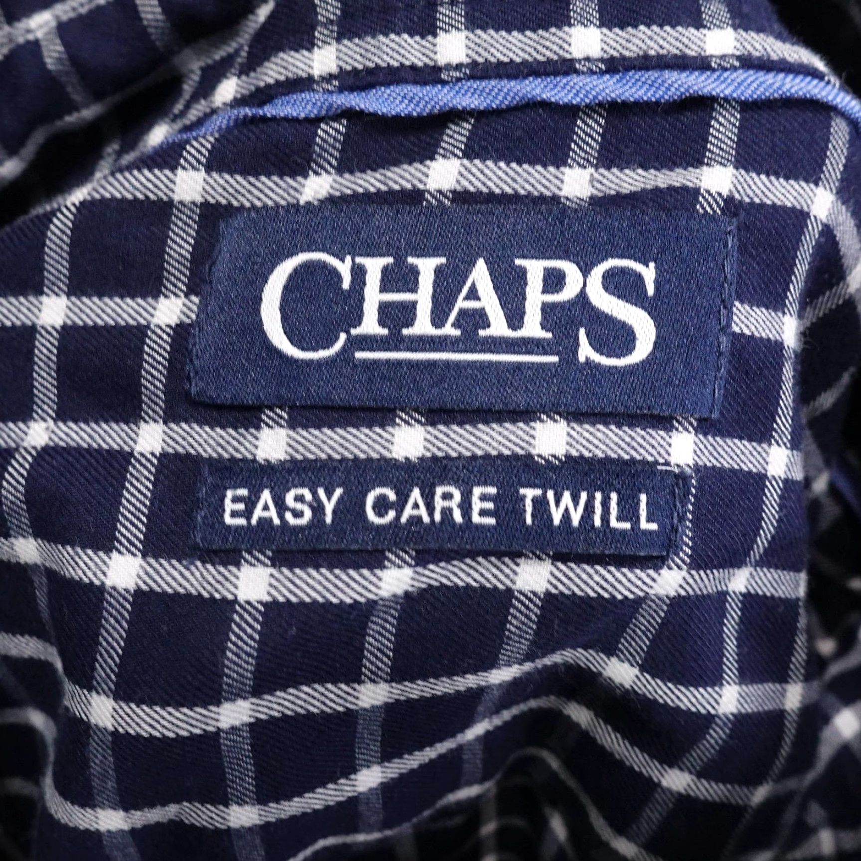 Chaps Chaps Shirt Mens Medium Blue White Plaid Button Down Easy Care Twill Classic Size US M / EU 48-50 / 2 - 6 Thumbnail