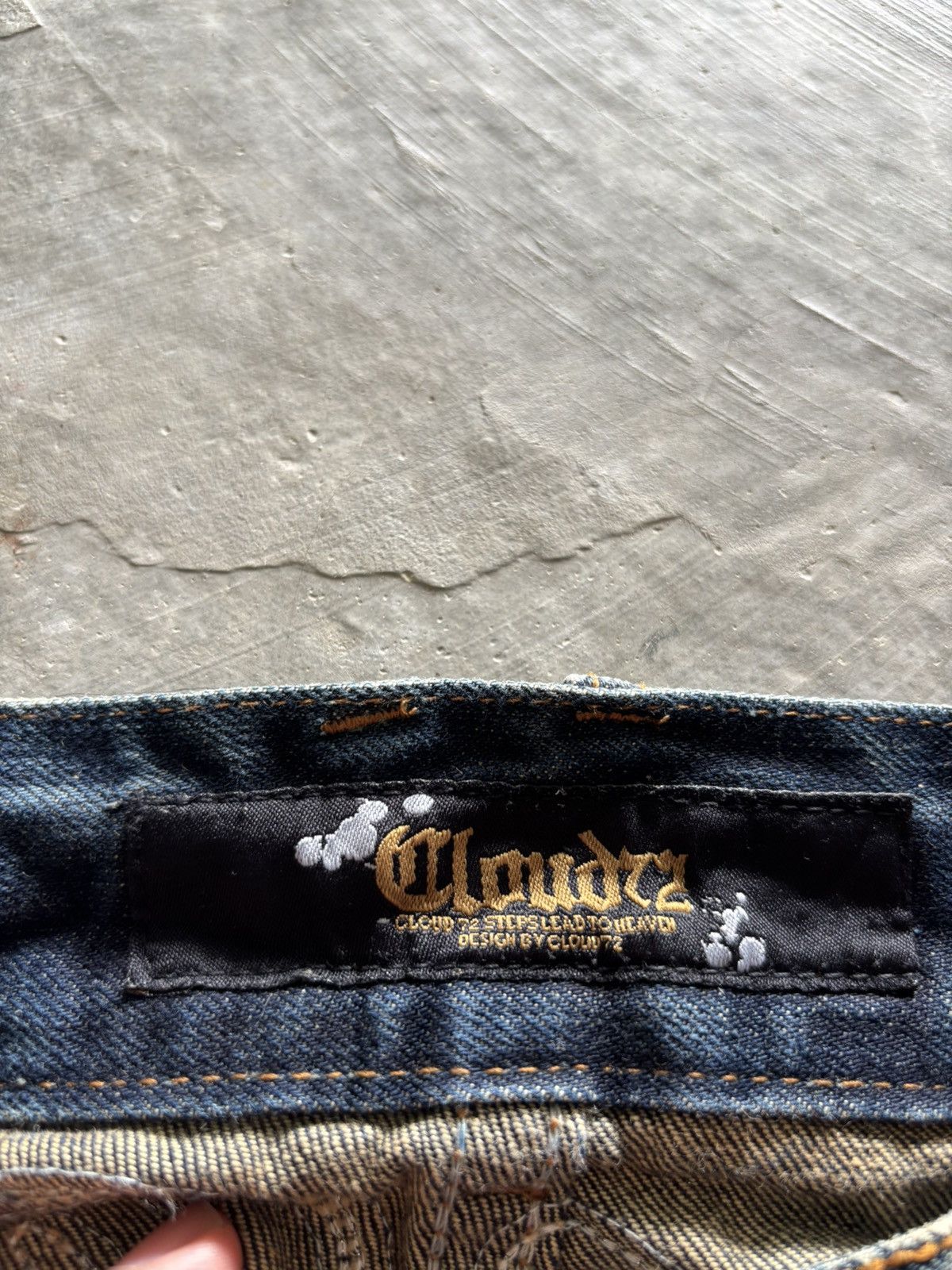 Japanese Brand RUSTY CLOUD72 crocodile patches cross chrome hearts inspired Size US 33 - 5 Thumbnail