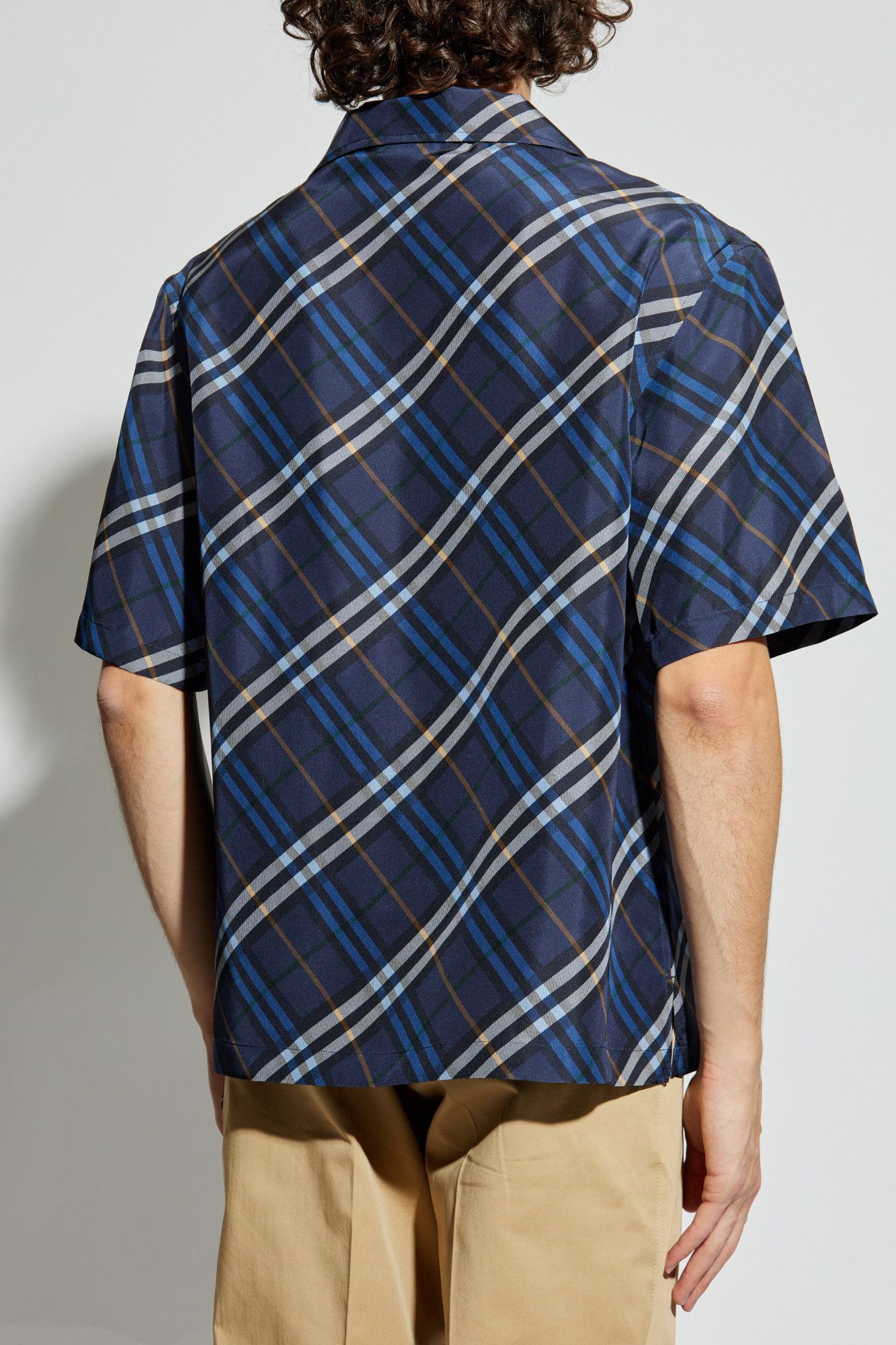 Burberry os11x0226 Diagonal Cecked Shirt in Multicolor Size US XL / EU 56 / 4 - 5 Thumbnail