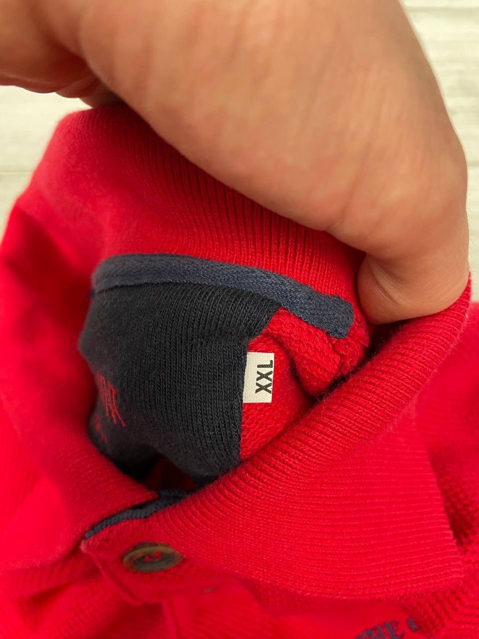 Vintage × Yves Saint Laurent Vintage Yves Saint Laurent Polo Sweatshirt Red Mini Logo Size US XXL / EU 58 / 5 - 10 Thumbnail