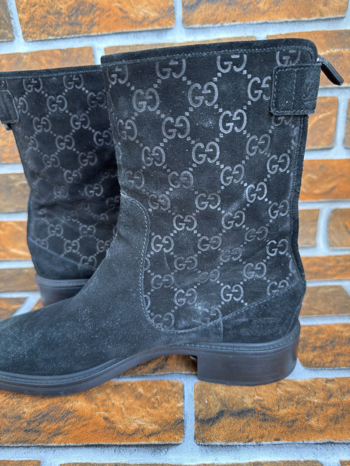 Gucci Suede Gg biker boots Size US 9 / IT 39 - 11 Thumbnail