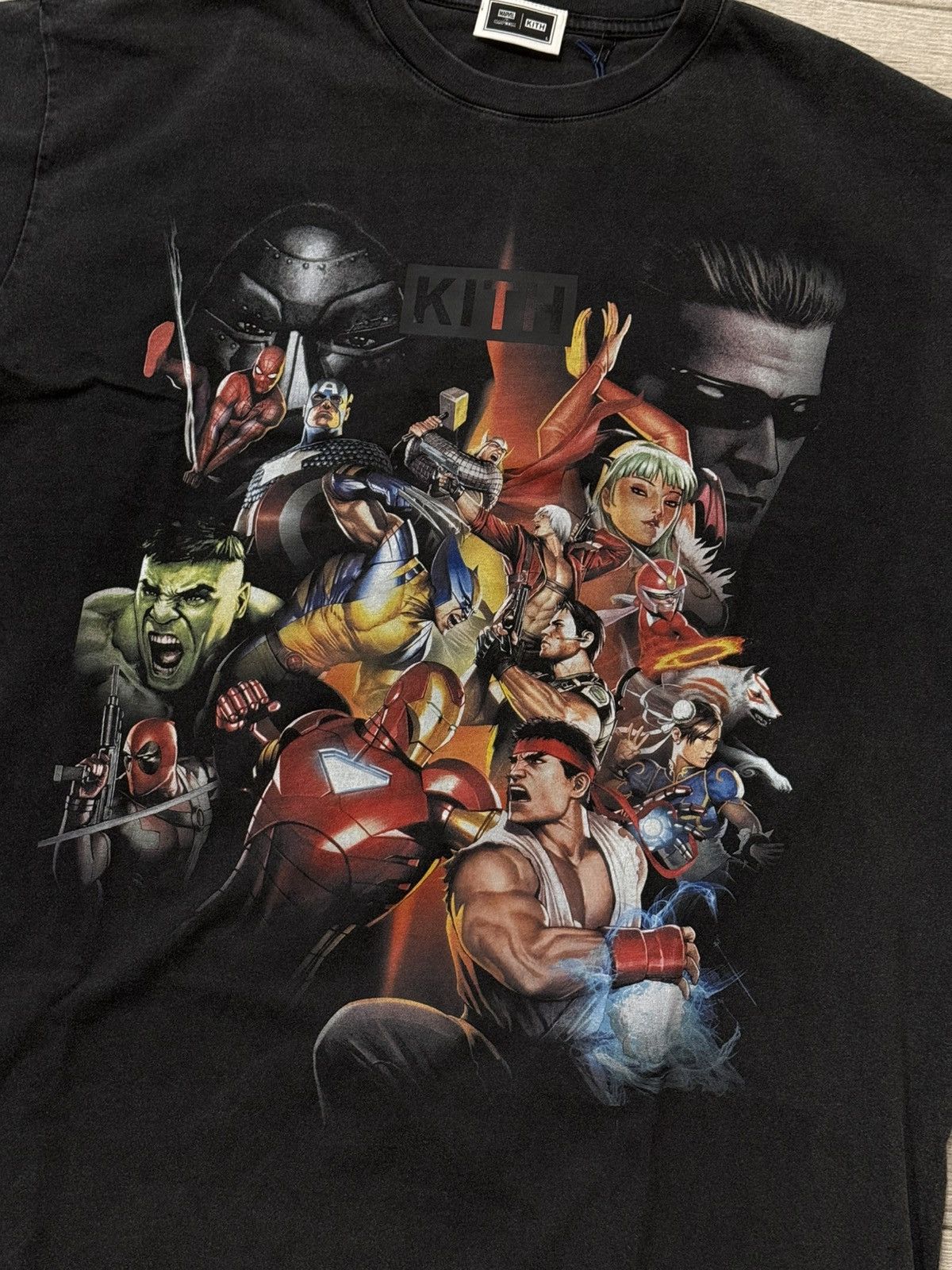 Kith KITH Marvel vs. Capcom Ultimate Vintage Tee Black Sz Large Size US L / EU 52-54 / 3 - 2 Thumbnail