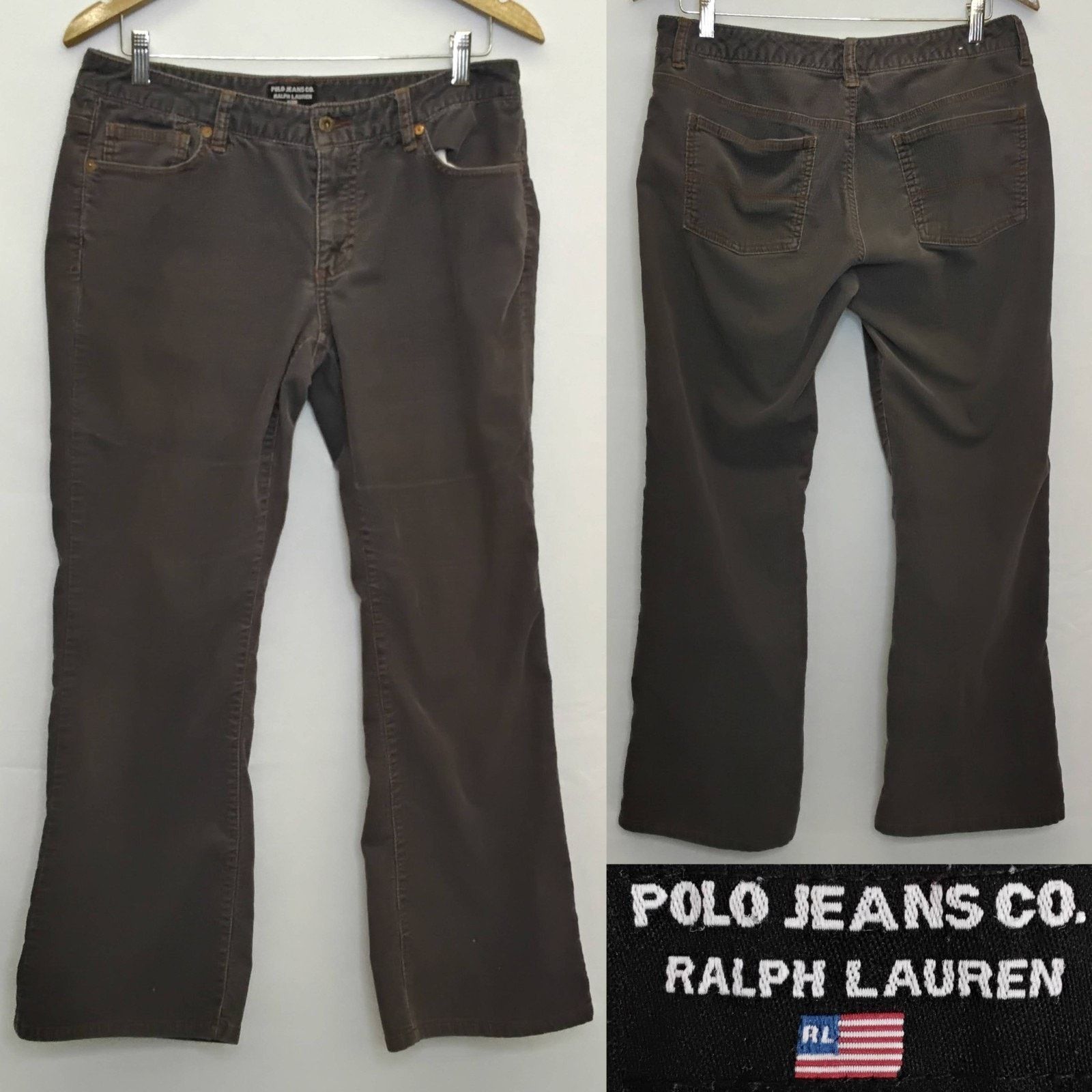 Polo Ralph Lauren Polo Jeans Ralph Lauren Corduroy Pant Women's 33x30 Gray Size 32" / US 10 / IT 46 - 1 Thumbnail