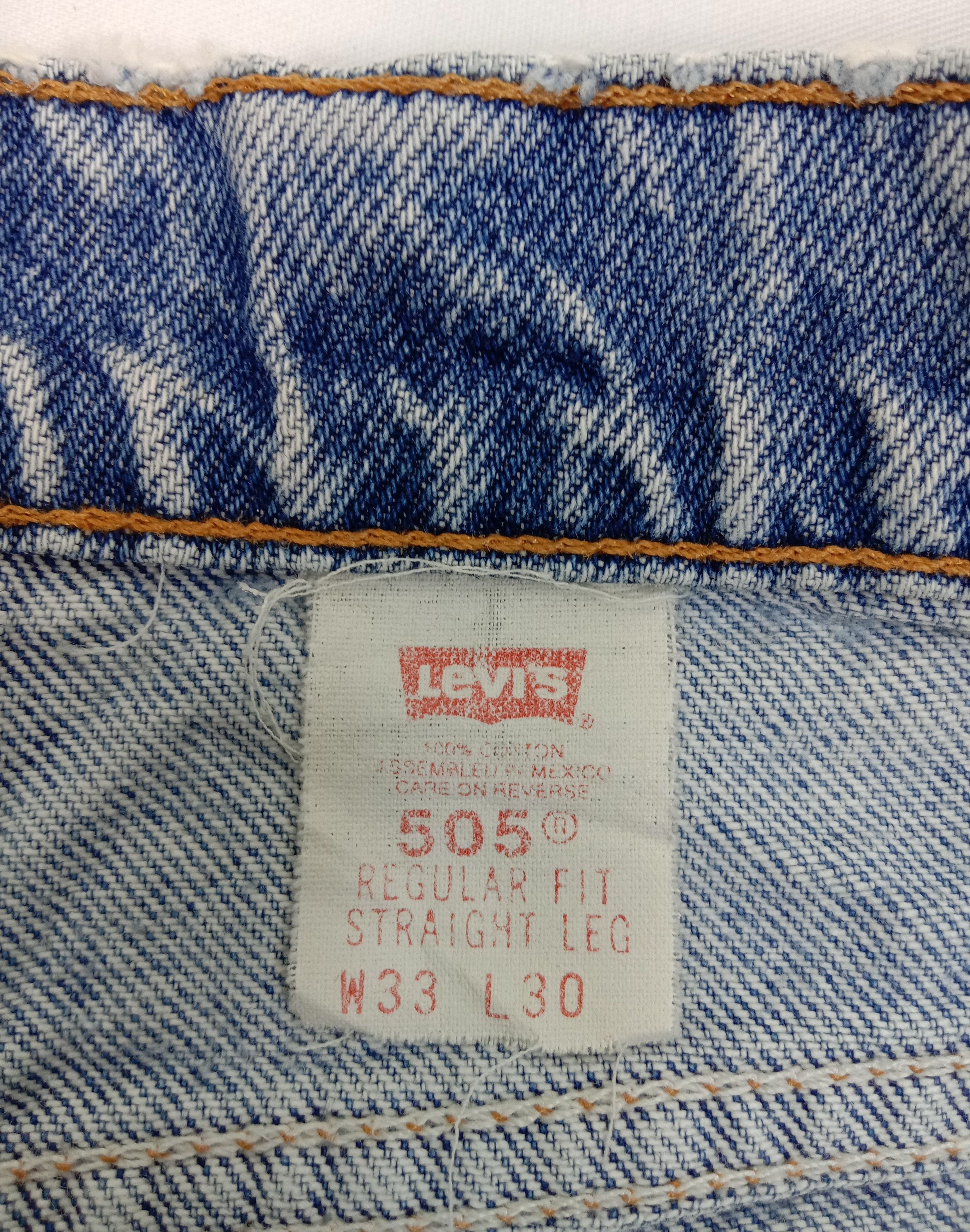 Levi's Vintage 90s Levi's 505 Jeans Orange Tab Faded Blue Denim Size US 31 - 12 Thumbnail