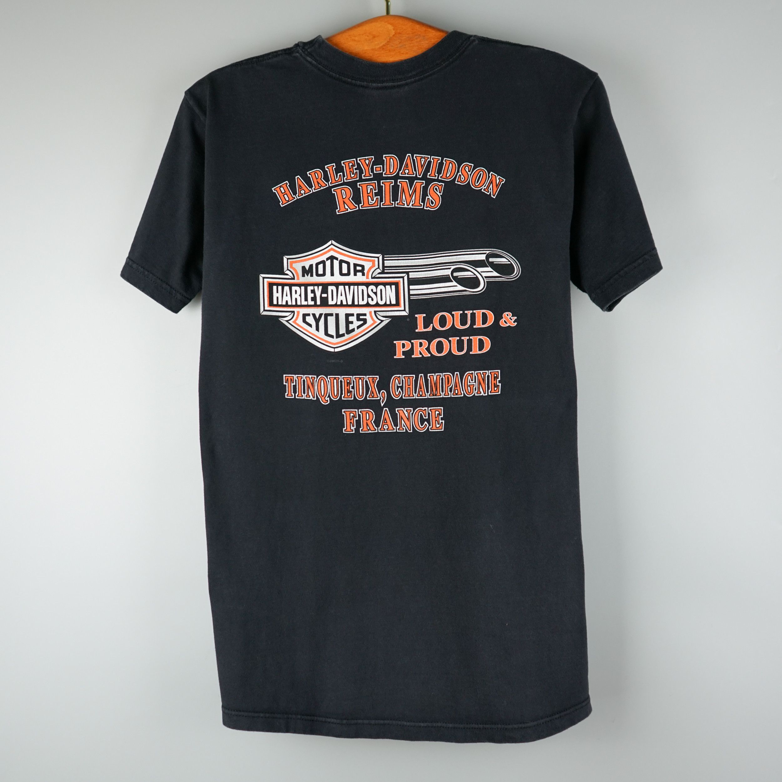Harley Davidson × Vintage 2002 Harley Davidson France T-Shirt Size US S / EU 44-46 / 1 - 6 Thumbnail
