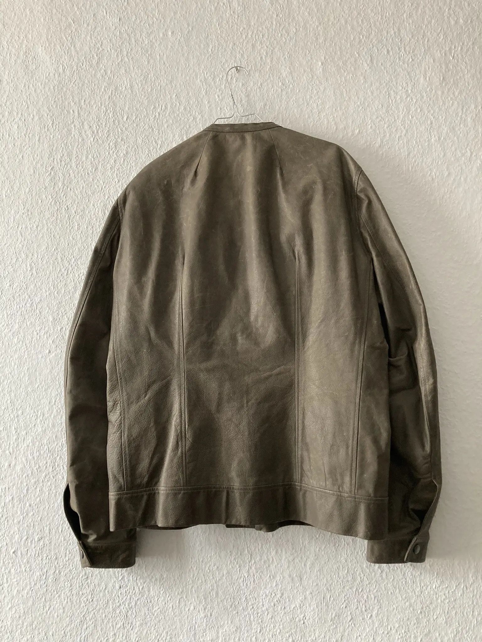Rick Owens S/S 13 "ISLAND” Cow Leather Panelled Biker Jacket Rick Owens Size US XL / EU 56 / 4 - 2 Thumbnail