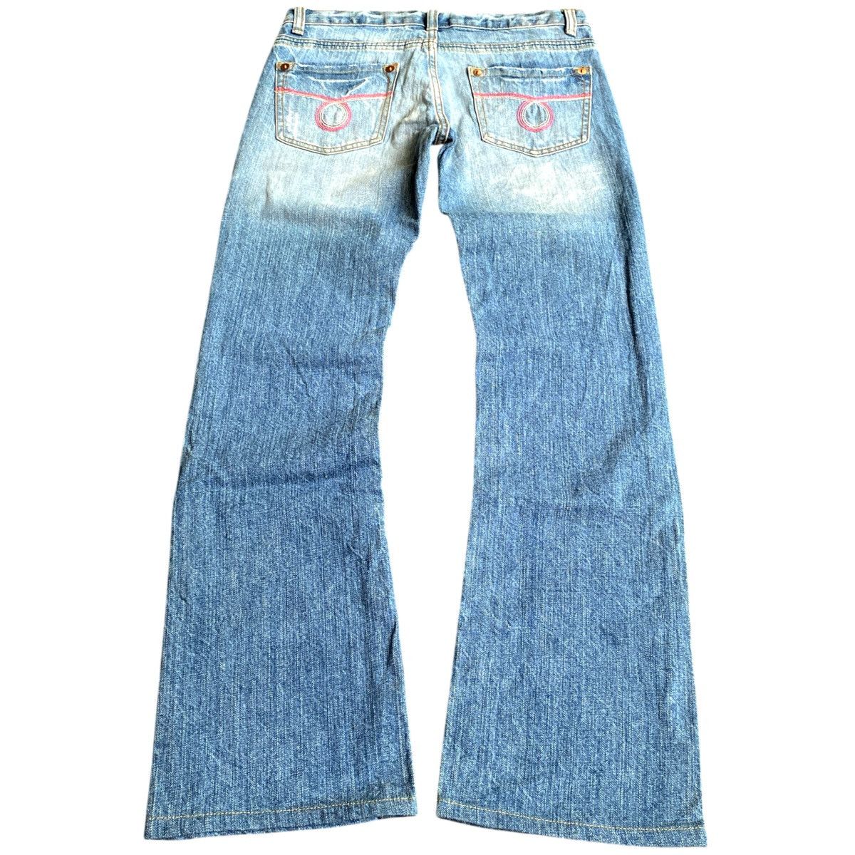 If Six Was Nine × Japanese Brand × Tornado Mart Crazy Vintage Y2K Spice Island Flared Denim Jeans 2000s Size US 29 - 3 Thumbnail