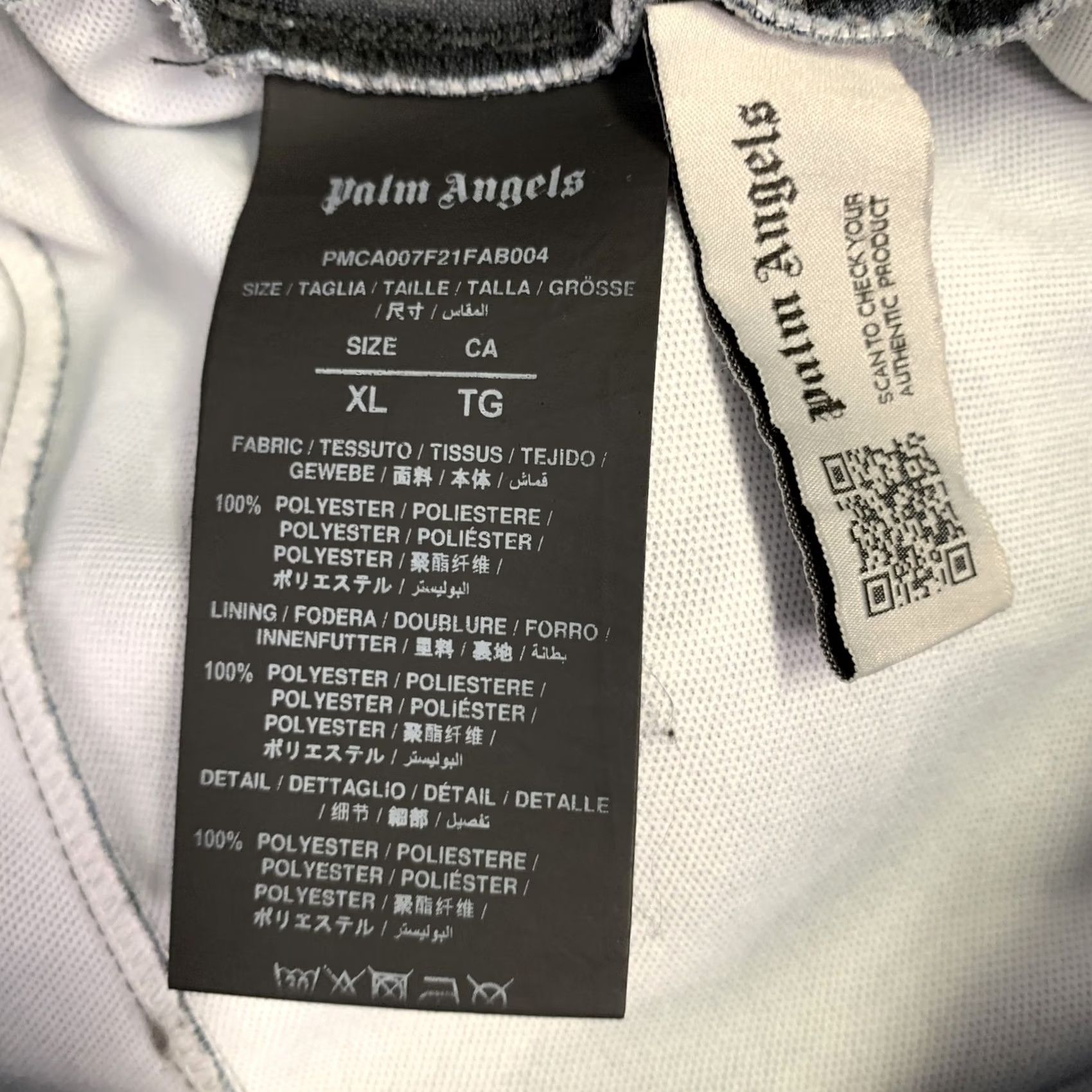 Palm Angels PALM ANGELS Drawstring Casual Pants Size XL Navy Black Camouflage Polyester Size US 36 / EU 52 - 6 Thumbnail