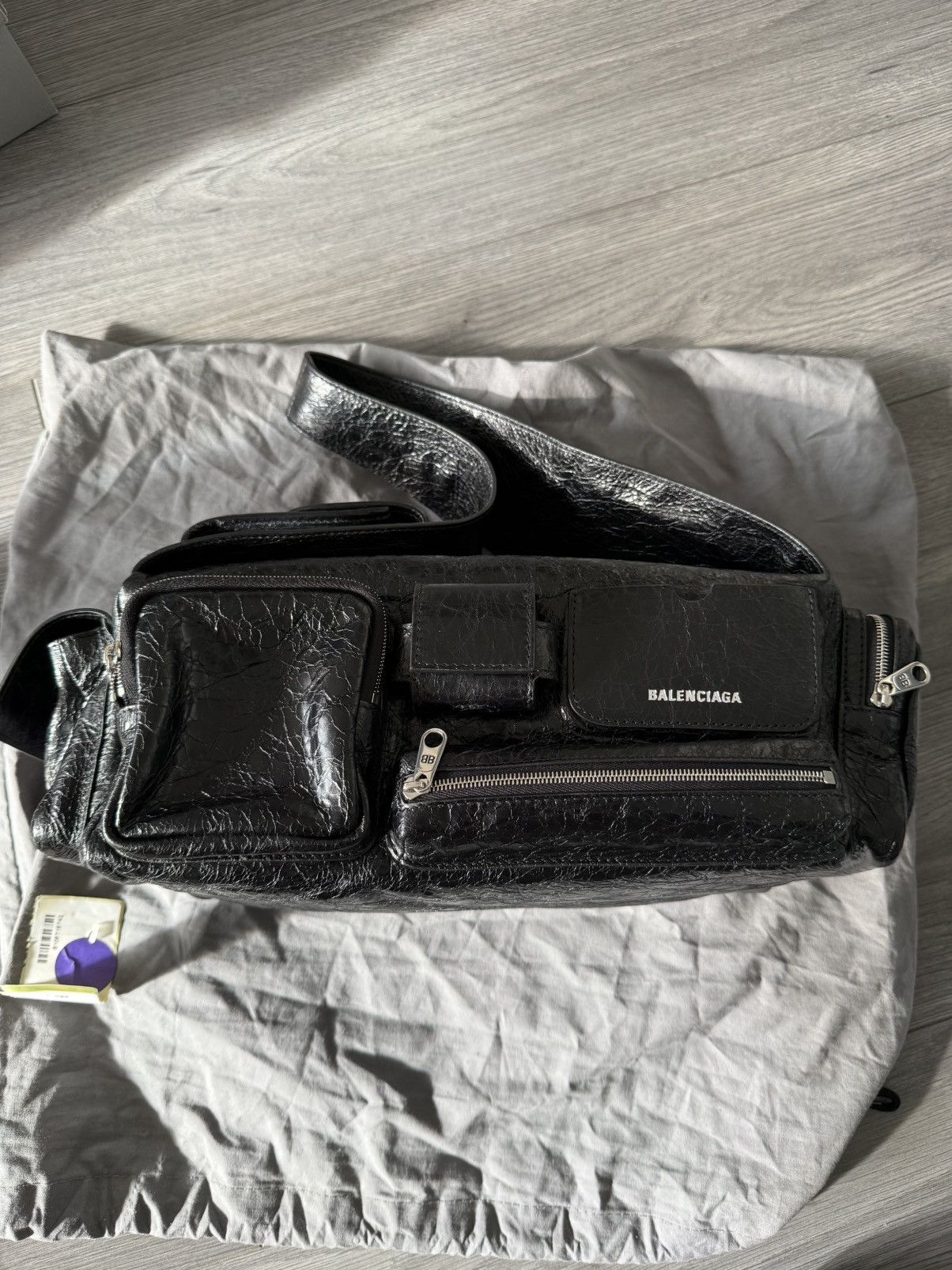 Balenciaga - SS02 Parachute Corduroy Matrix Bag by Nicolas 