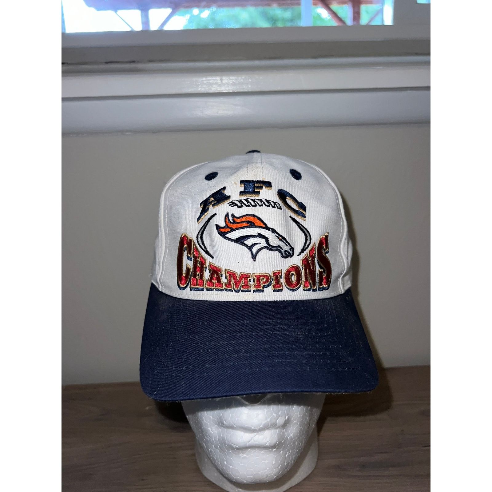 Logo 7 Vintage Logo 7 NFL Denver Broncos AFC Champs Hat VTG OS Size ONE SIZE - 1 Thumbnail