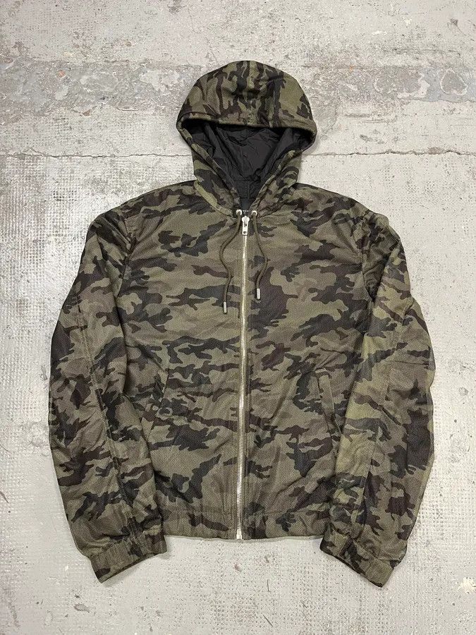 Givenchy SS2014 Givenchy Khaki Nylon Camouflage Hooded Jacket by Riccardo Tisci Size US M / EU 48-50 / 2 - 4 Thumbnail