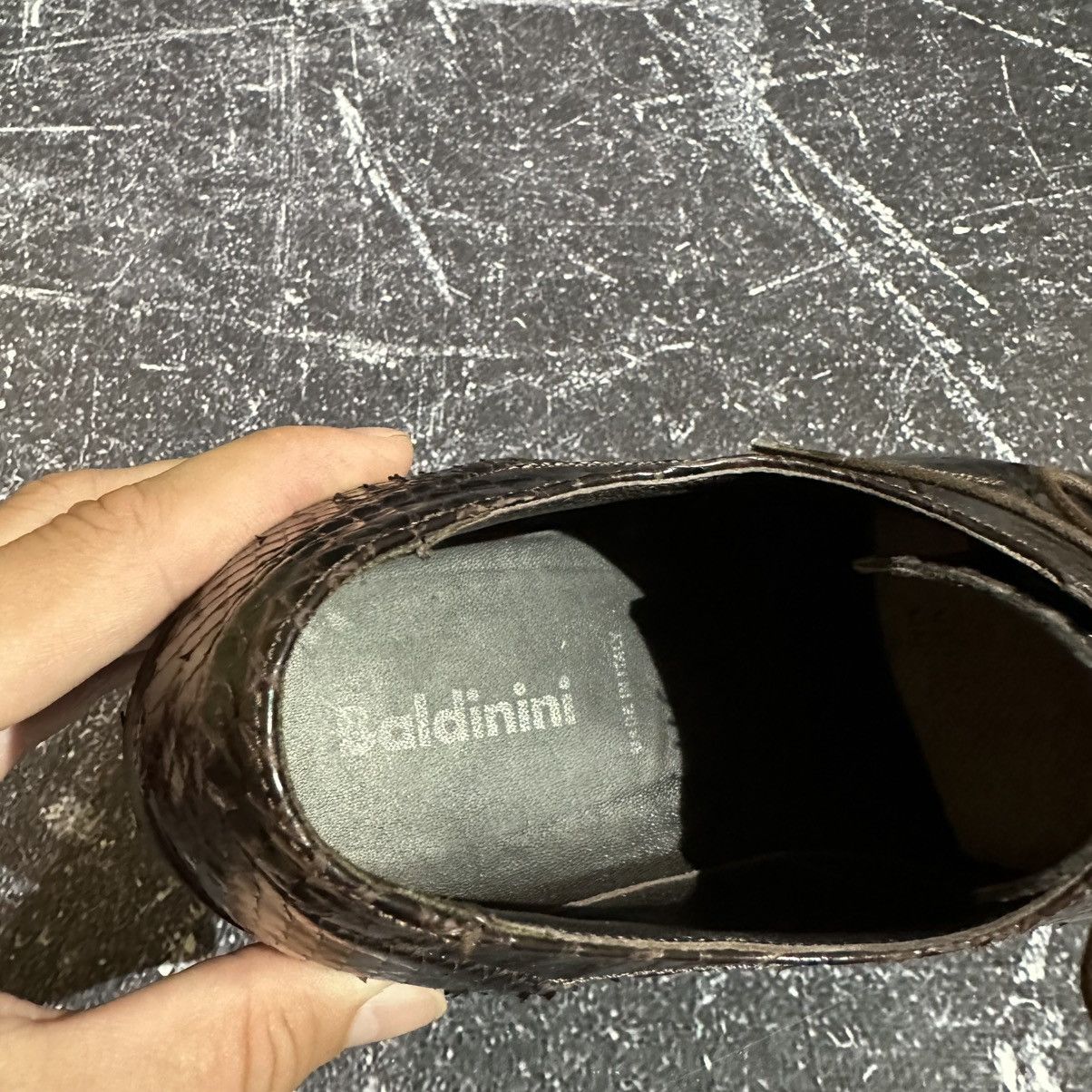 Baldinini BALDININI 🇮🇹- Men’s Brown Oxford Python Leather Size 40 Size US 7 / EU 40 - 13 Thumbnail